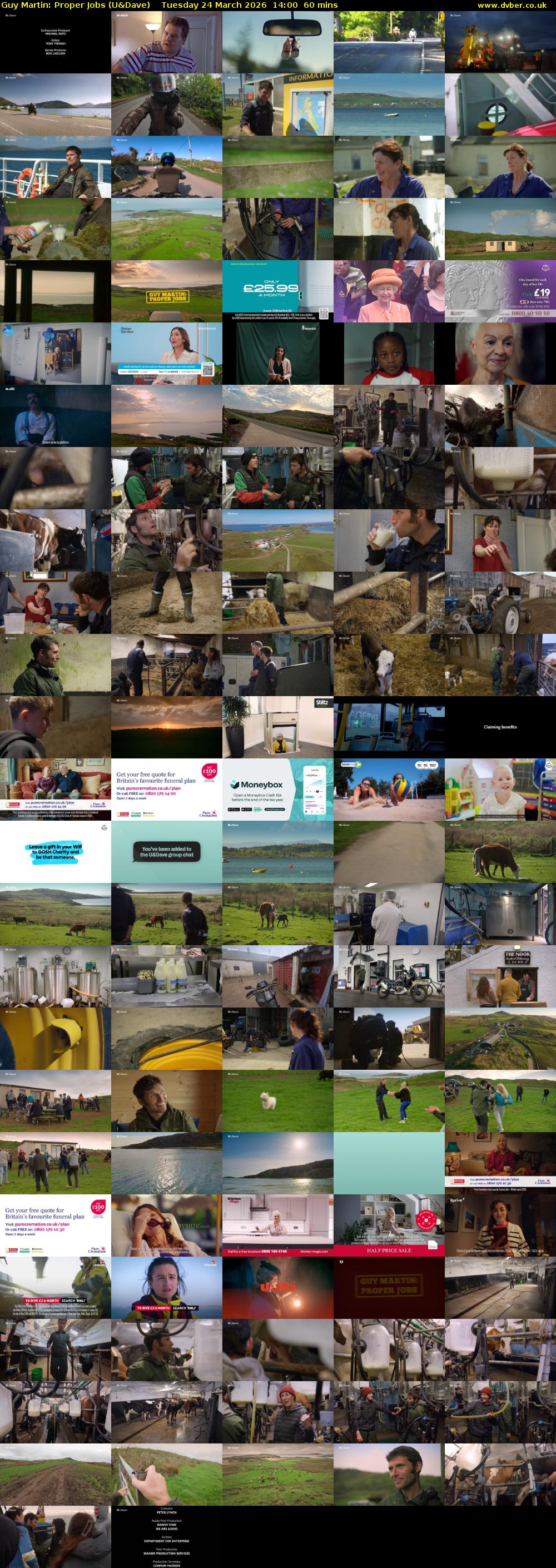 Guy Martin: Proper Jobs (U&Dave) Tuesday 24 March 2026 14:00 - 15:00