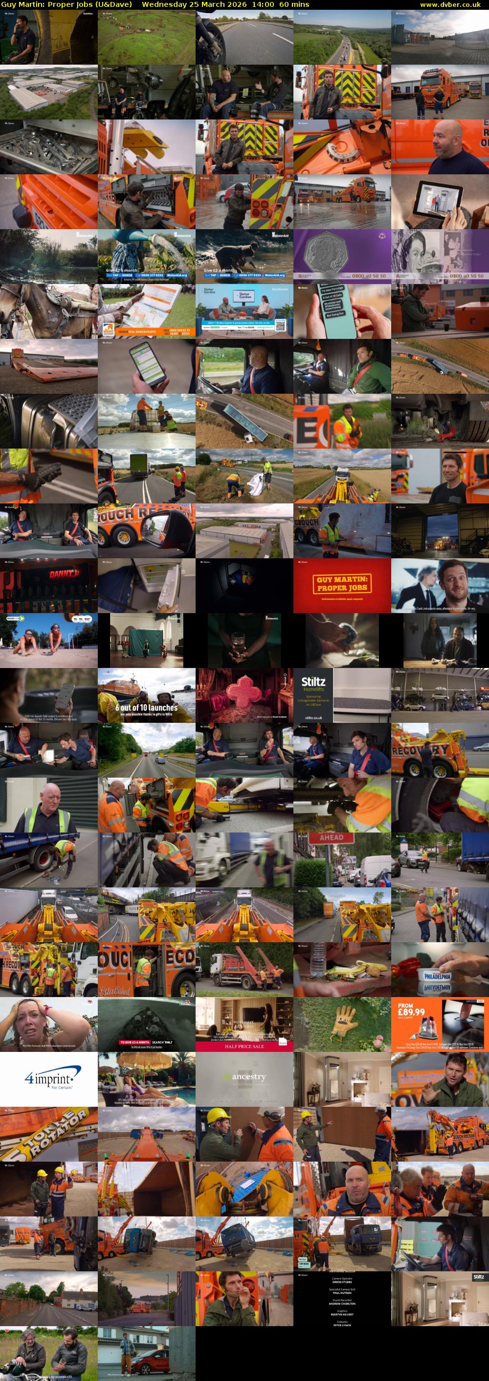 Guy Martin: Proper Jobs (U&Dave) Wednesday 25 March 2026 14:00 - 15:00