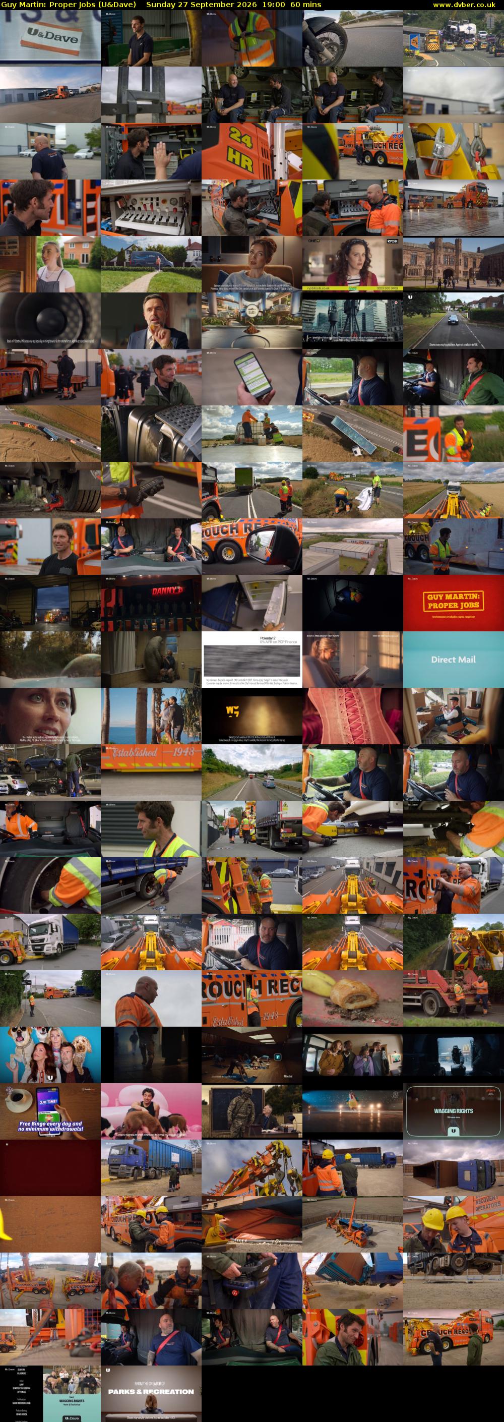 Guy Martin: Proper Jobs (U&Dave) Sunday 27 September 2026 19:00 - 20:00