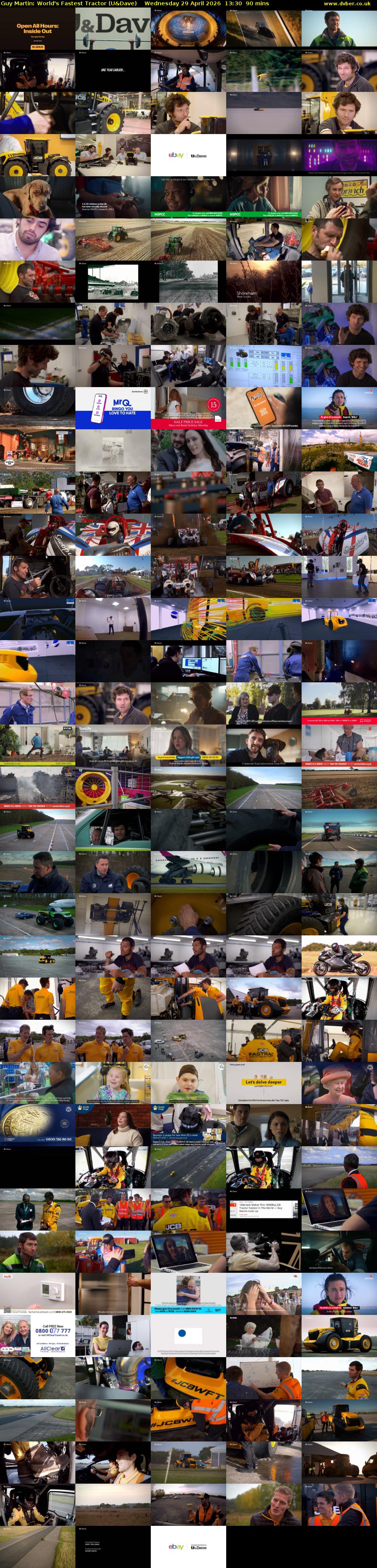 Guy Martin: World's Fastest Tractor (U&Dave) Wednesday 29 April 2026 13:30 - 15:00