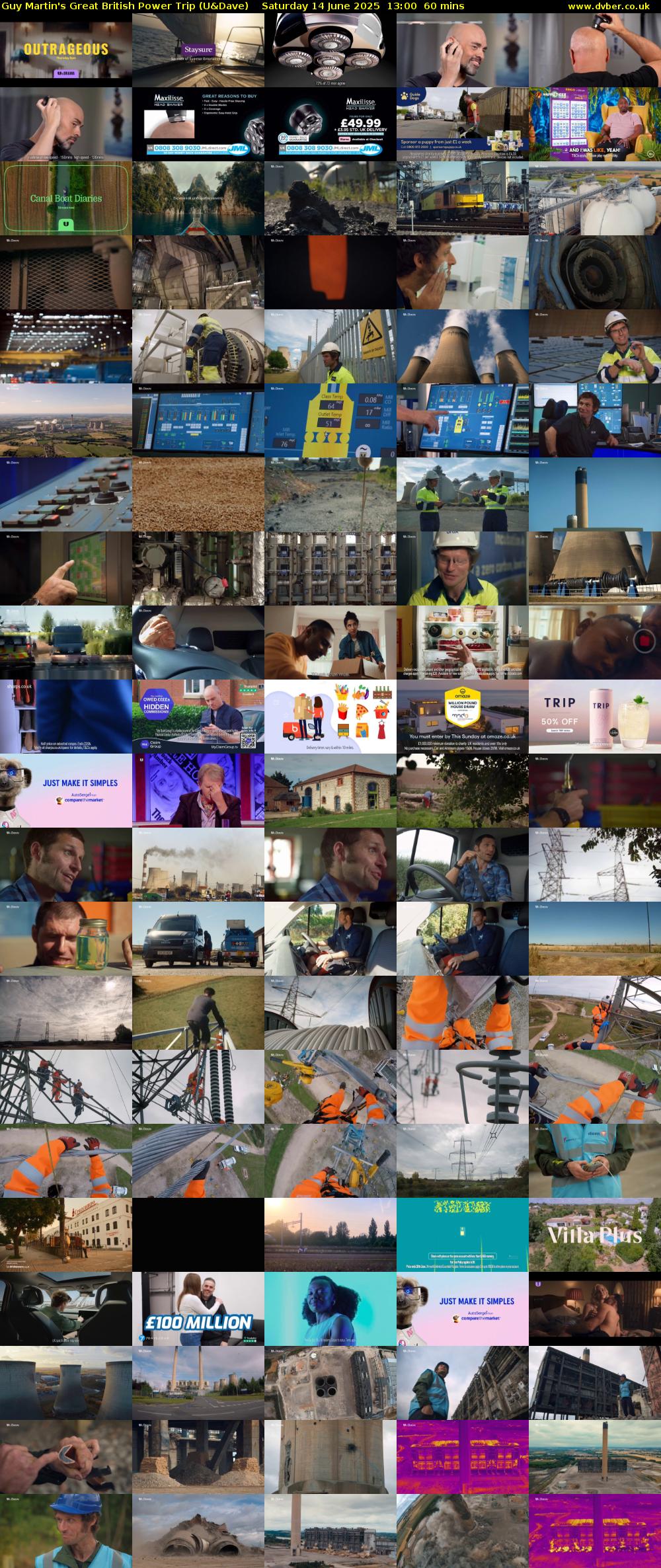 Guy Martin's Great British Power Trip (U&Dave) Saturday 14 June 2025 13:00 - 14:00