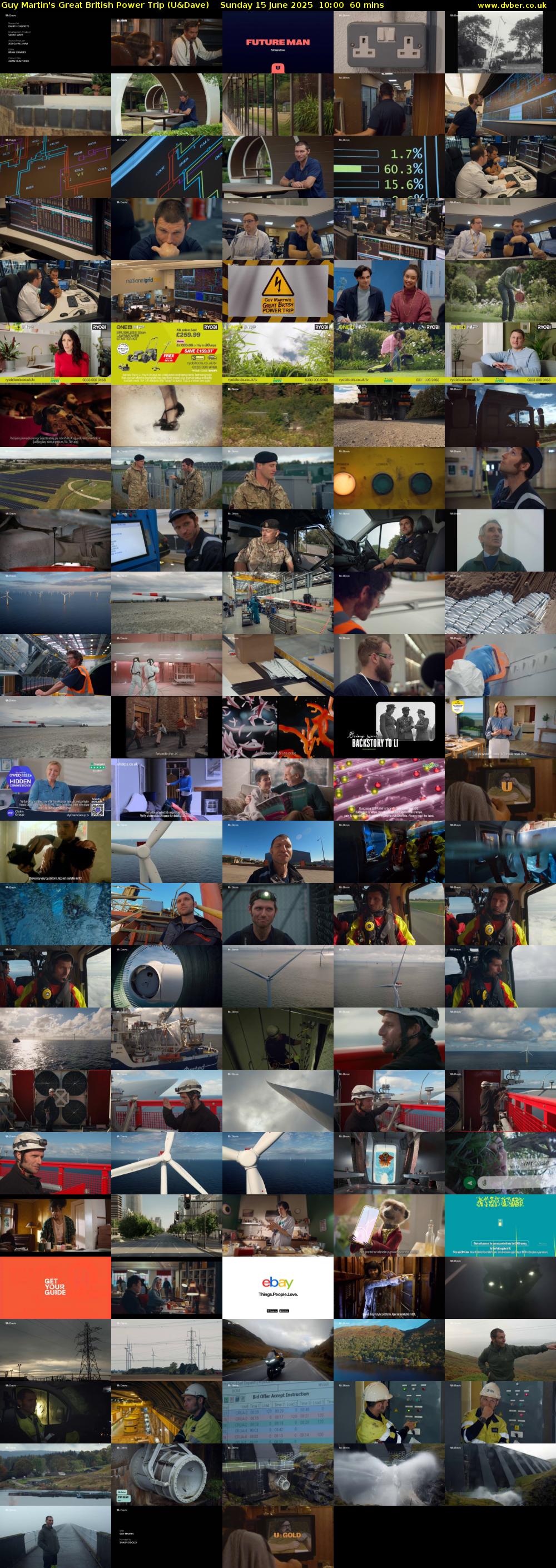 Guy Martin's Great British Power Trip (U&Dave) Sunday 15 June 2025 10:00 - 11:00