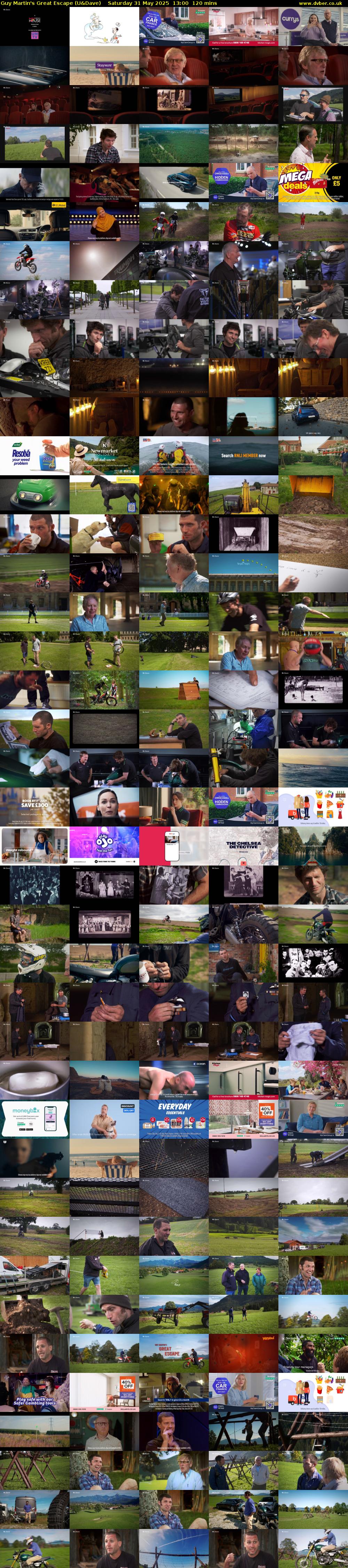 Guy Martin's Great Escape (U&Dave) Saturday 31 May 2025 13:00 - 15:00