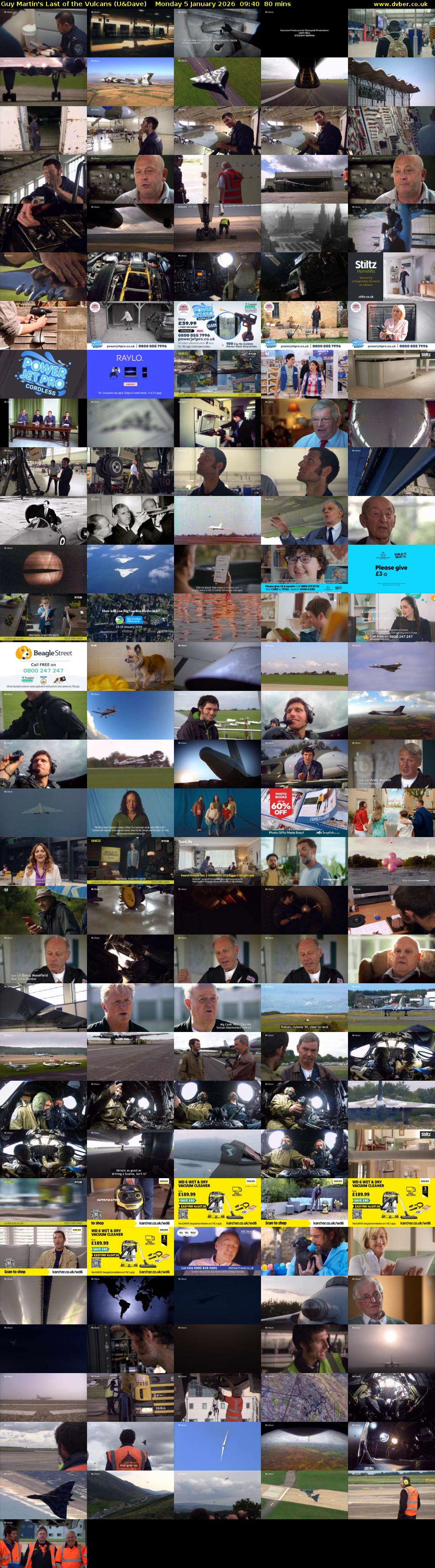 Guy Martin's Last of the Vulcans (U&Dave) Monday 5 January 2026 09:40 - 11:00