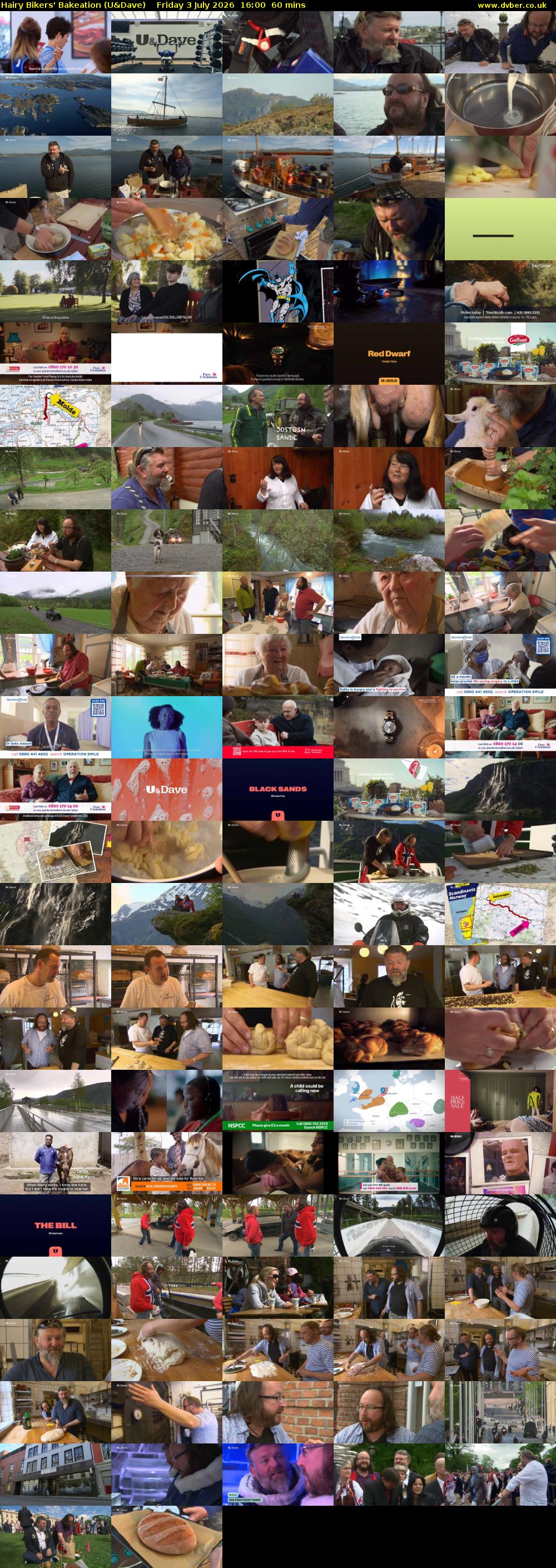 Hairy Bikers' Bakeation (U&Dave) Friday 3 July 2026 16:00 - 17:00