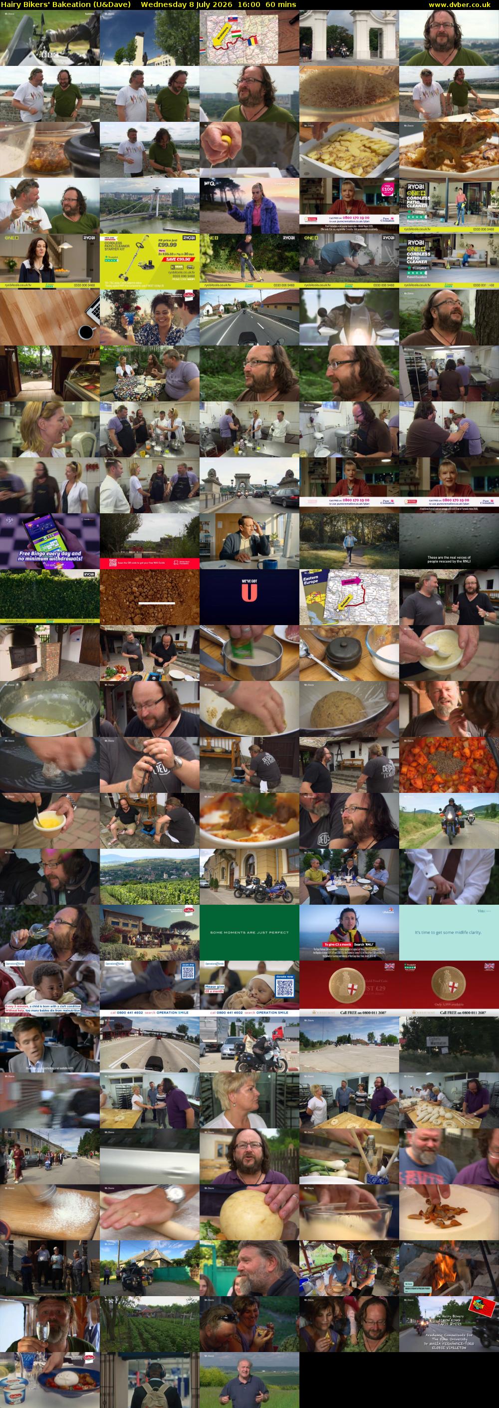 Hairy Bikers' Bakeation (U&Dave) Wednesday 8 July 2026 16:00 - 17:00