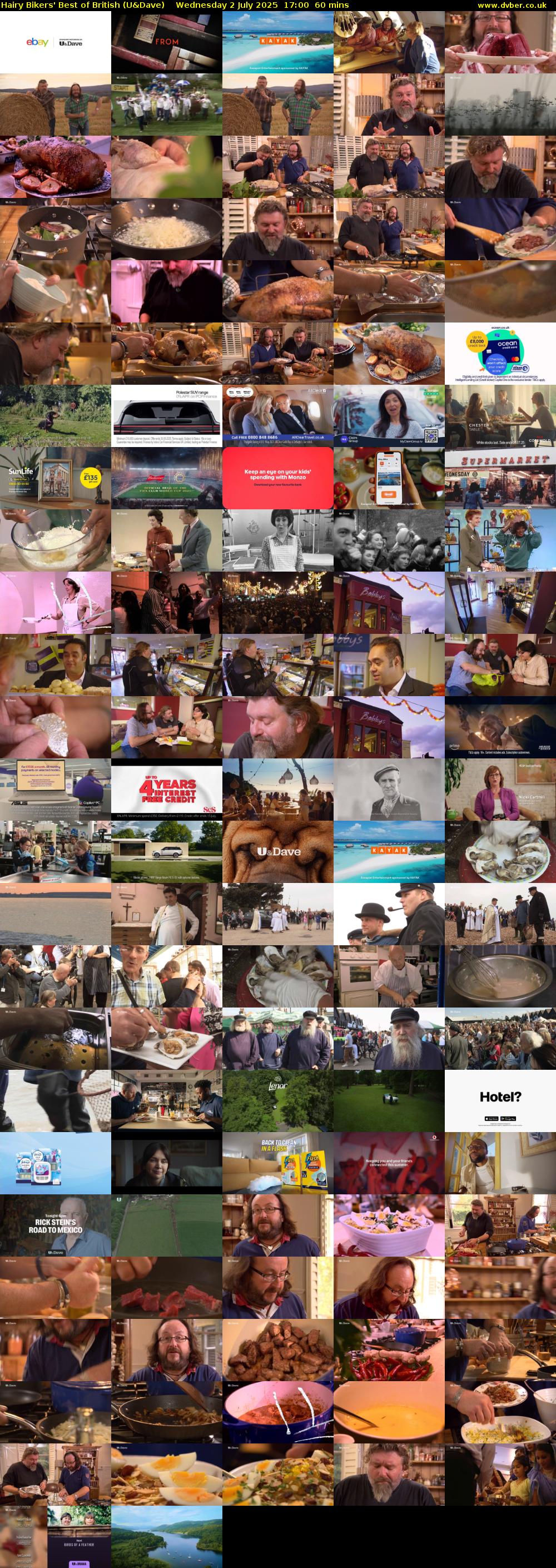 Hairy Bikers' Best of British (U&Dave) Wednesday 2 July 2025 17:00 - 18:00