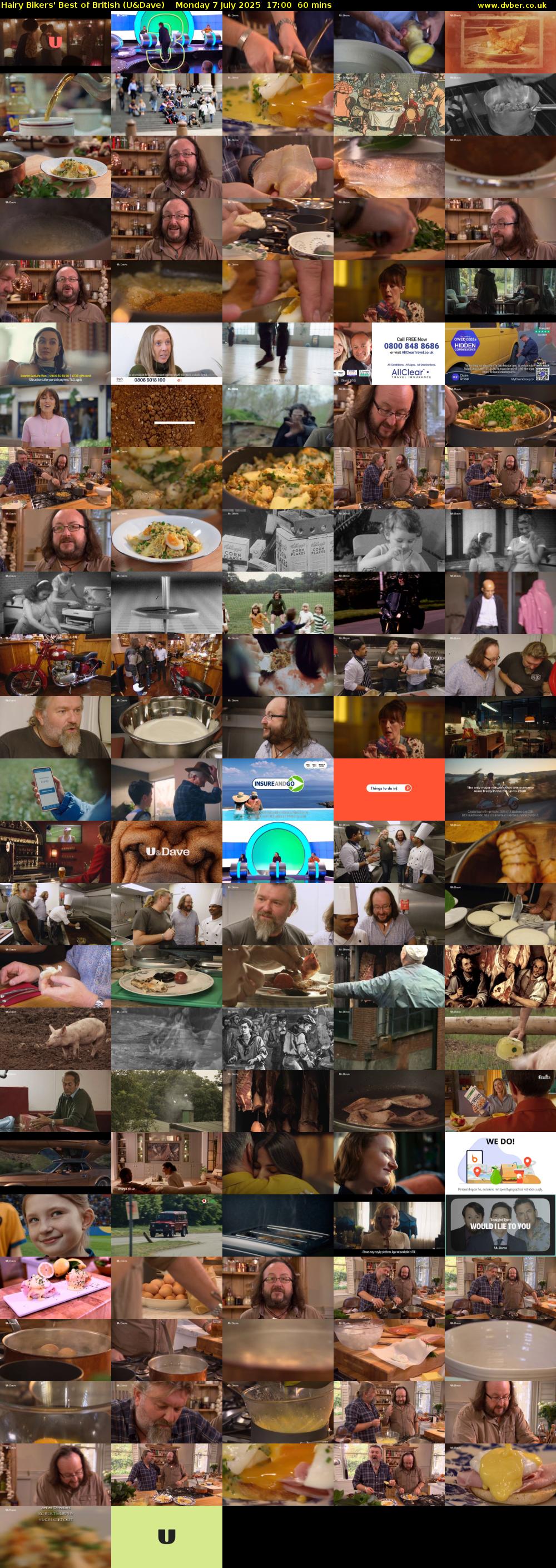 Hairy Bikers' Best of British (U&Dave) Monday 7 July 2025 17:00 - 18:00