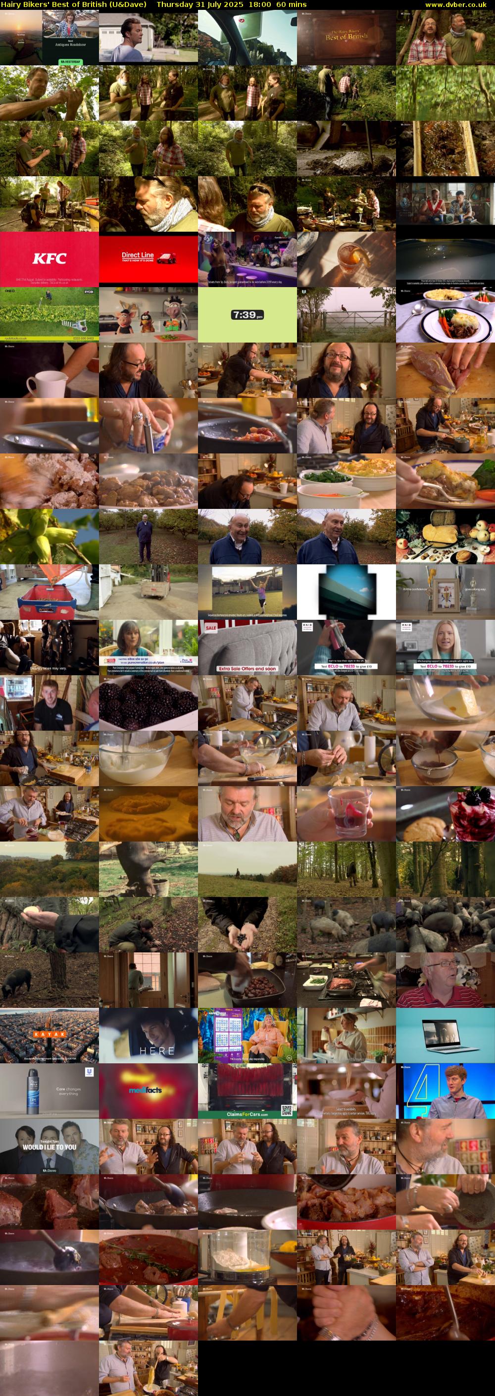 Hairy Bikers' Best of British (U&Dave) Thursday 31 July 2025 18:00 - 19:00