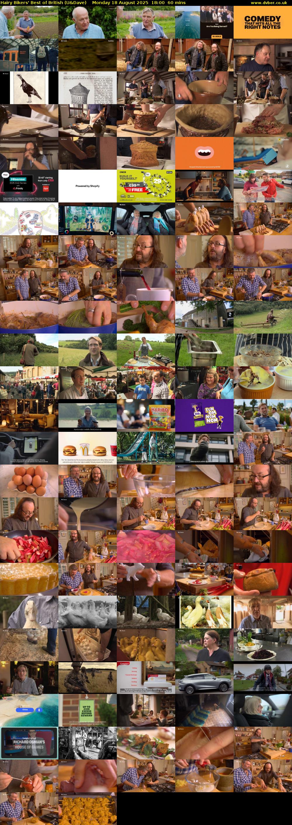 Hairy Bikers' Best of British (U&Dave) Monday 18 August 2025 18:00 - 19:00