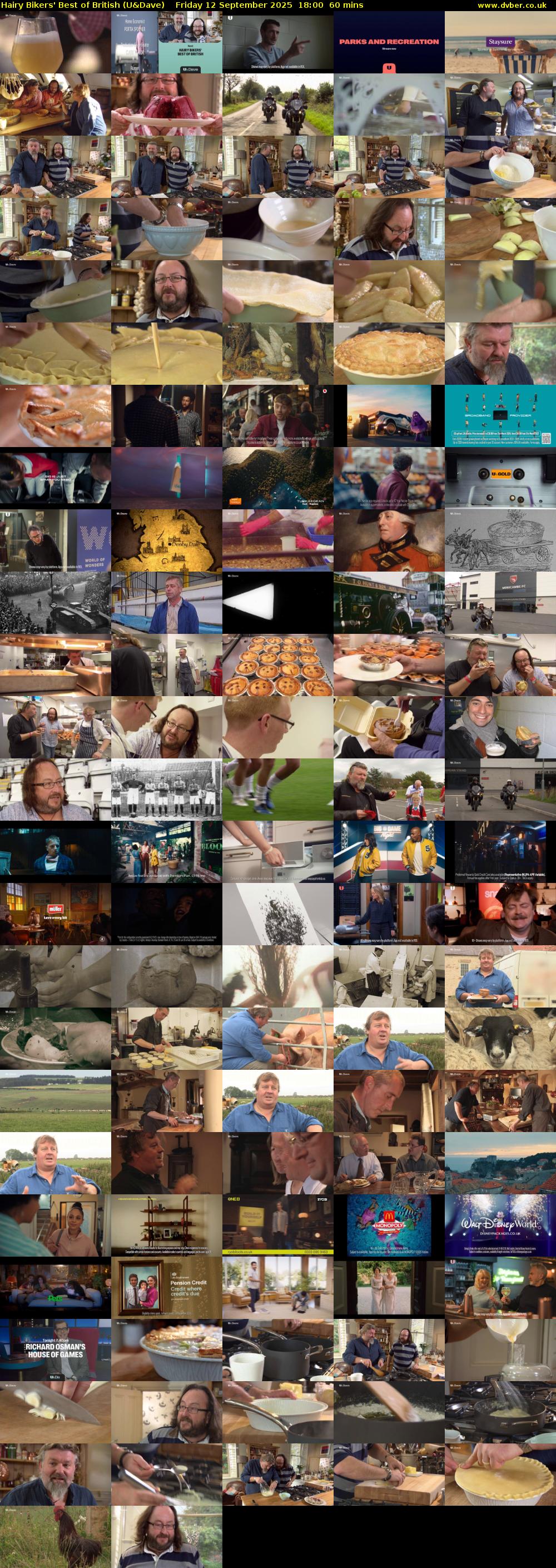 Hairy Bikers' Best of British (U&Dave) Friday 12 September 2025 18:00 - 19:00