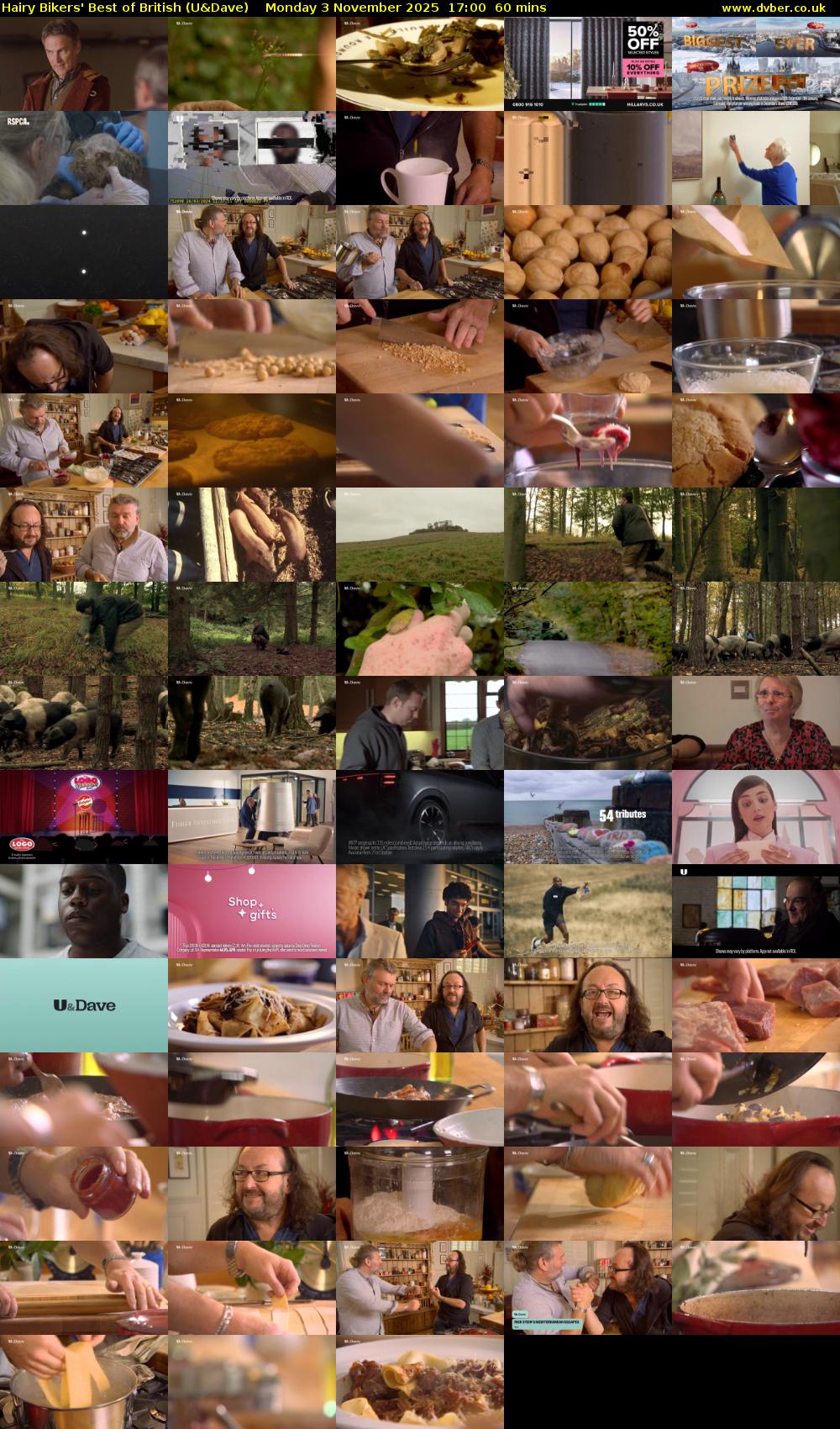 Hairy Bikers' Best of British (U&Dave) Monday 3 November 2025 17:00 - 18:00