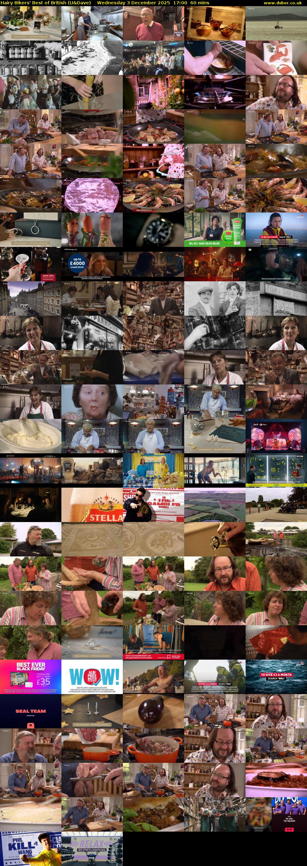 Hairy Bikers' Best of British (U&Dave) Wednesday 3 December 2025 17:00 - 18:00