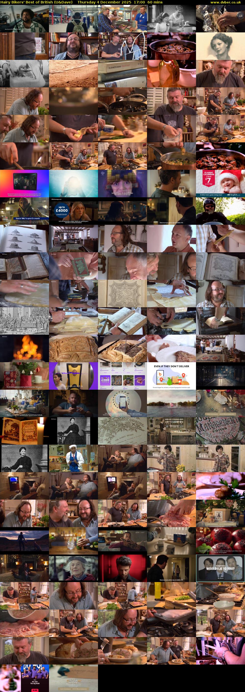 Hairy Bikers' Best of British (U&Dave) Thursday 4 December 2025 17:00 - 18:00