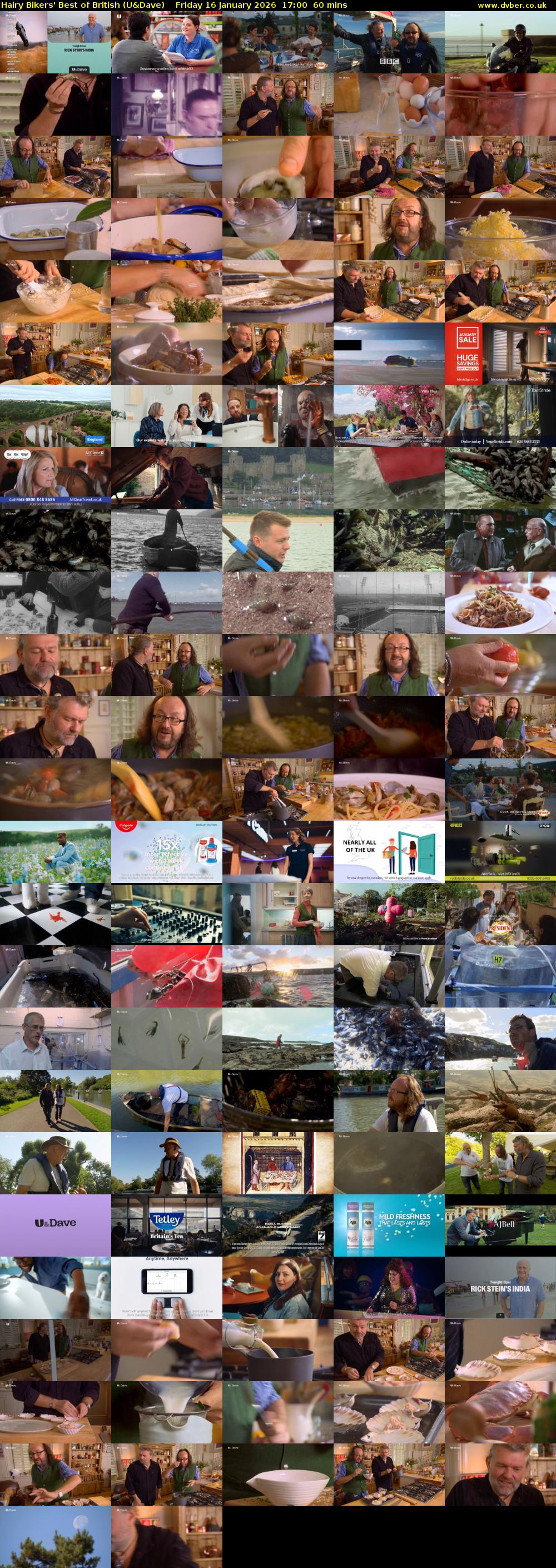 Hairy Bikers' Best of British (U&Dave) Friday 16 January 2026 17:00 - 18:00