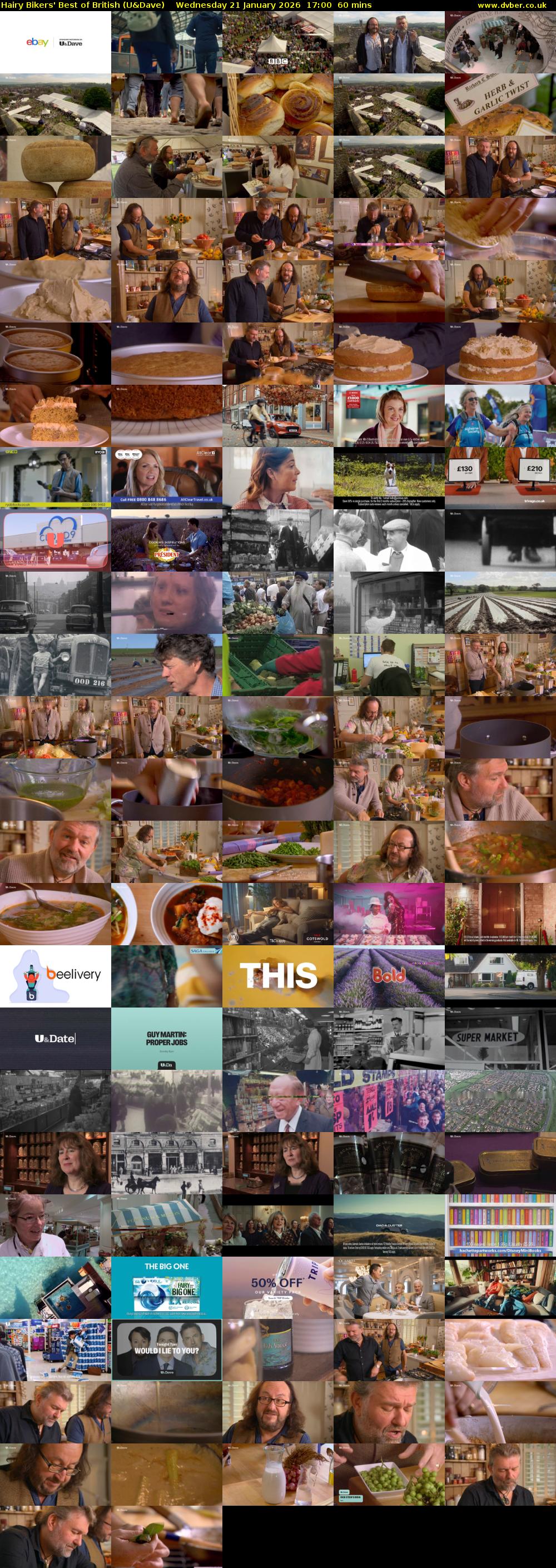 Hairy Bikers' Best of British (U&Dave) Wednesday 21 January 2026 17:00 - 18:00