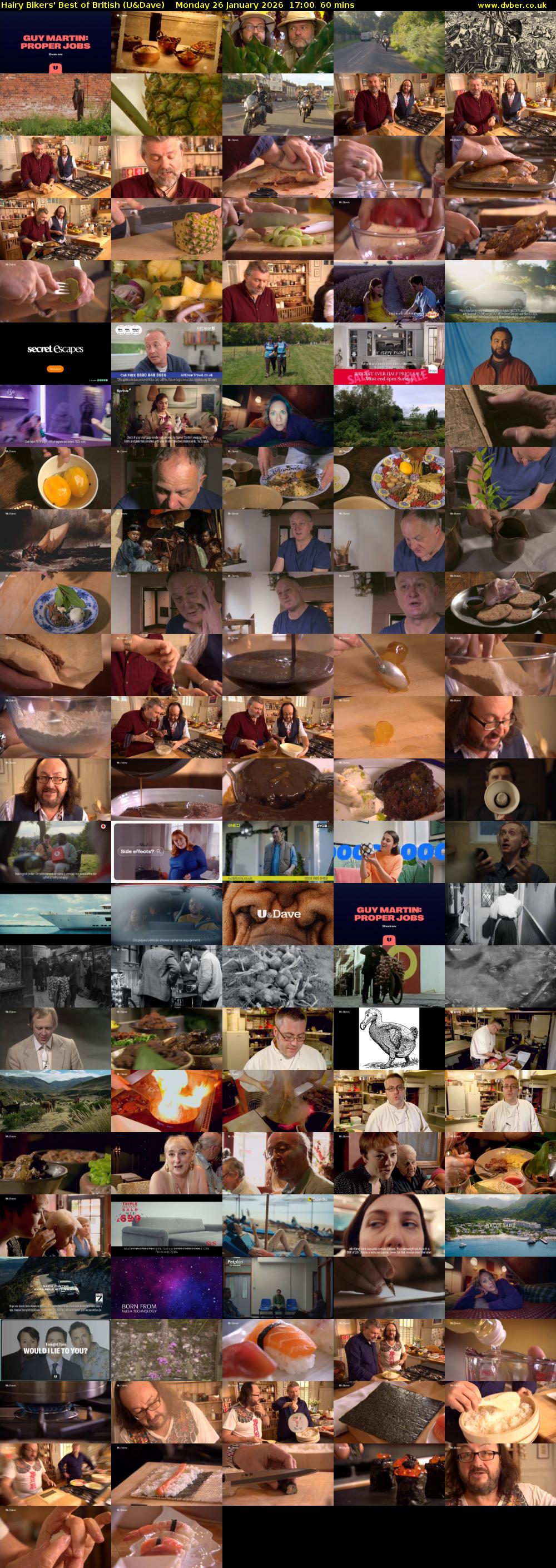 Hairy Bikers' Best of British (U&Dave) Monday 26 January 2026 17:00 - 18:00