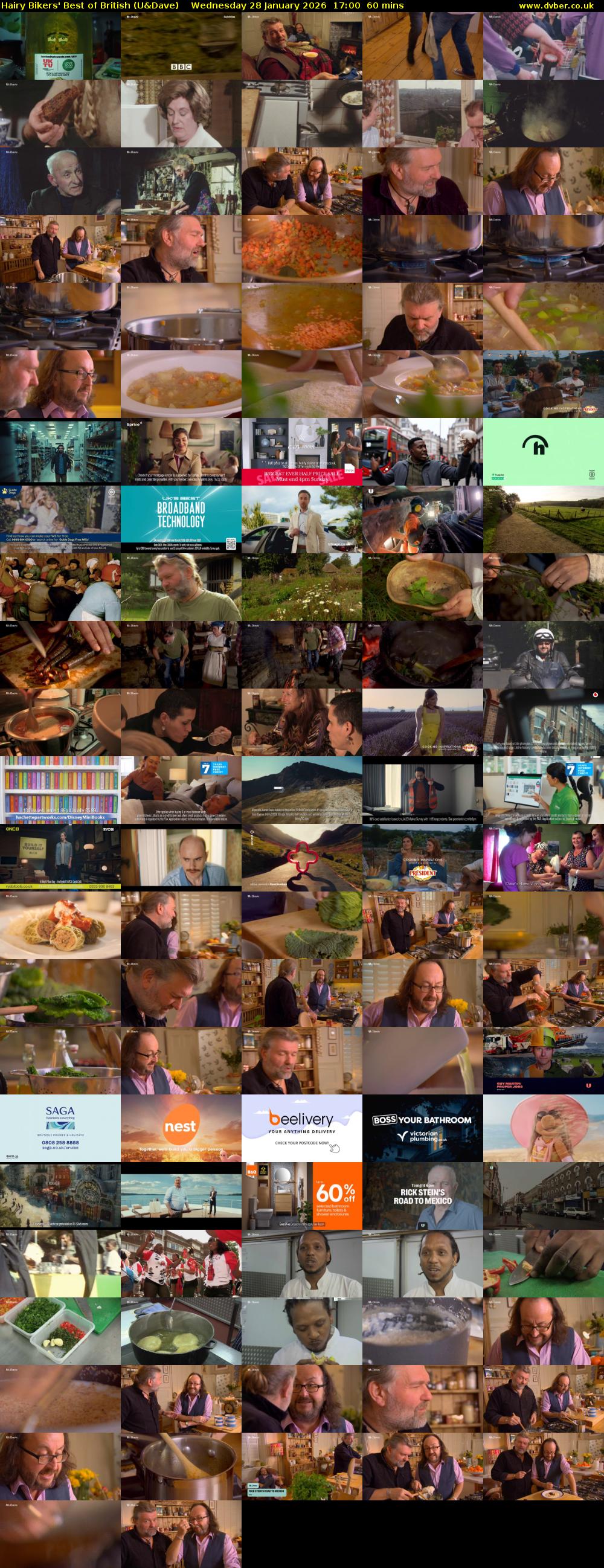 Hairy Bikers' Best of British (U&Dave) Wednesday 28 January 2026 17:00 - 18:00