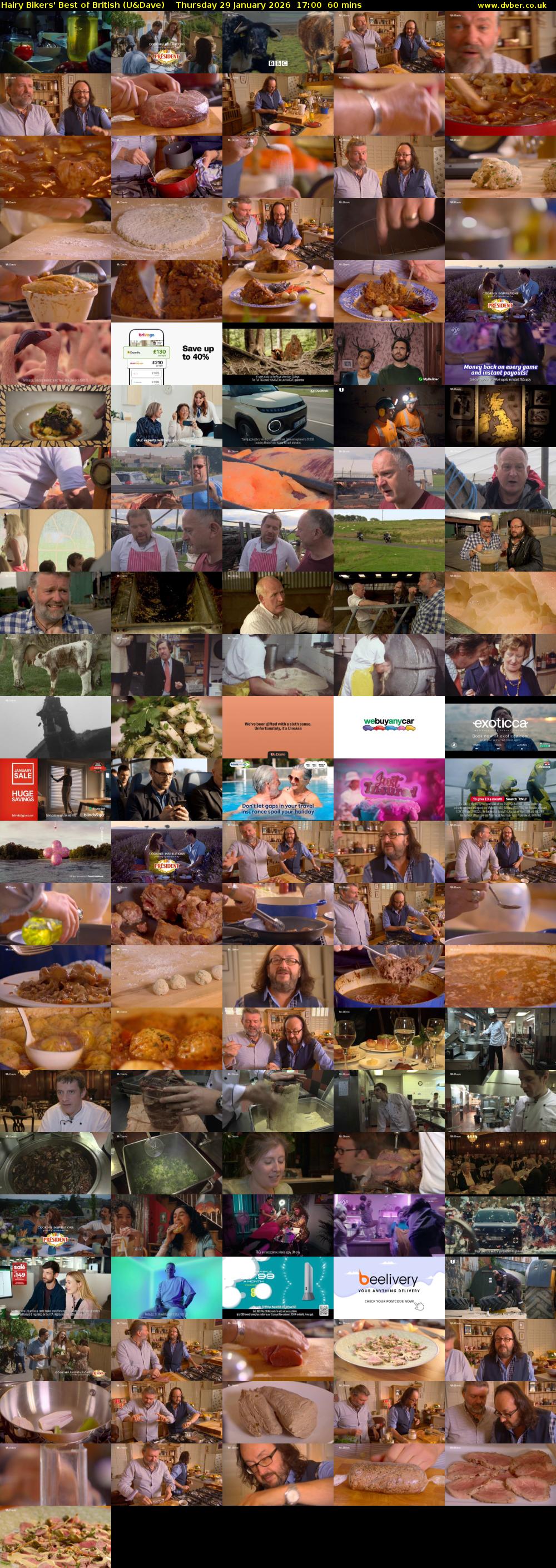 Hairy Bikers' Best of British (U&Dave) Thursday 29 January 2026 17:00 - 18:00