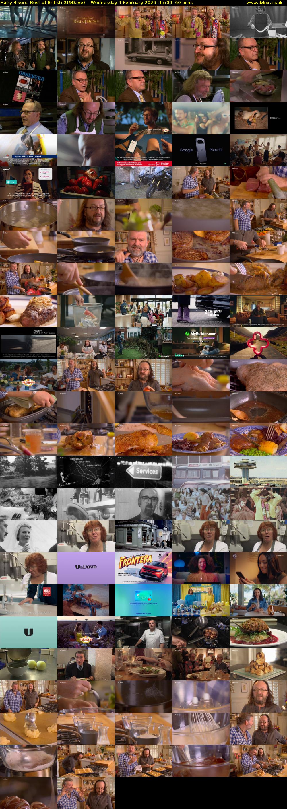 Hairy Bikers' Best of British (U&Dave) Wednesday 4 February 2026 17:00 - 18:00