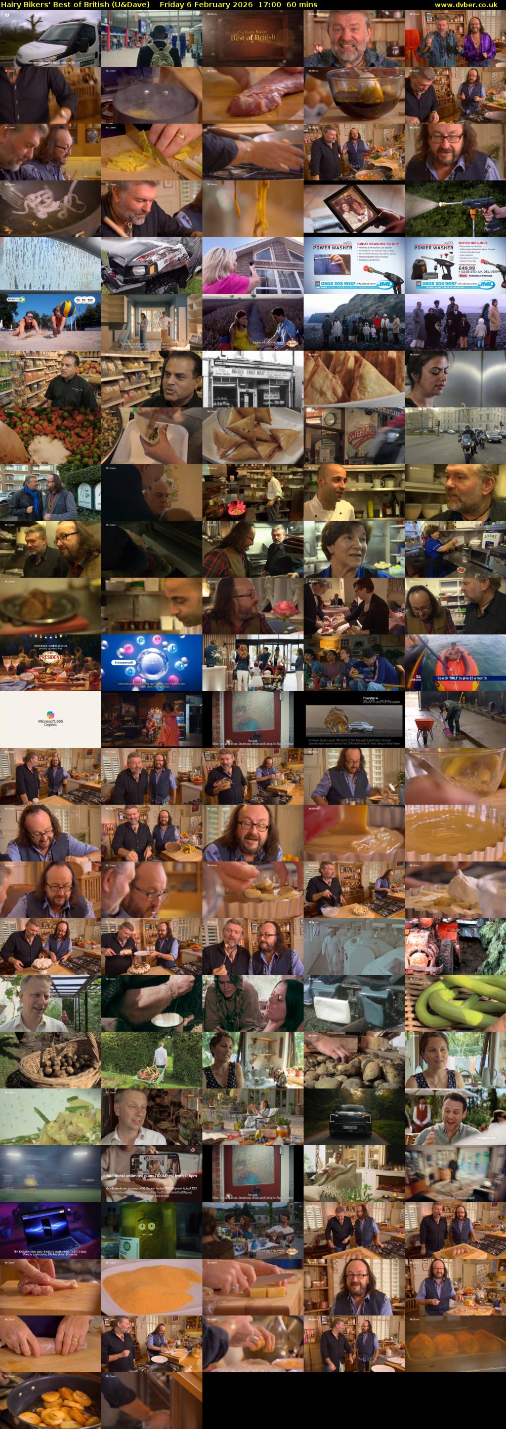 Hairy Bikers' Best of British (U&Dave) Friday 6 February 2026 17:00 - 18:00