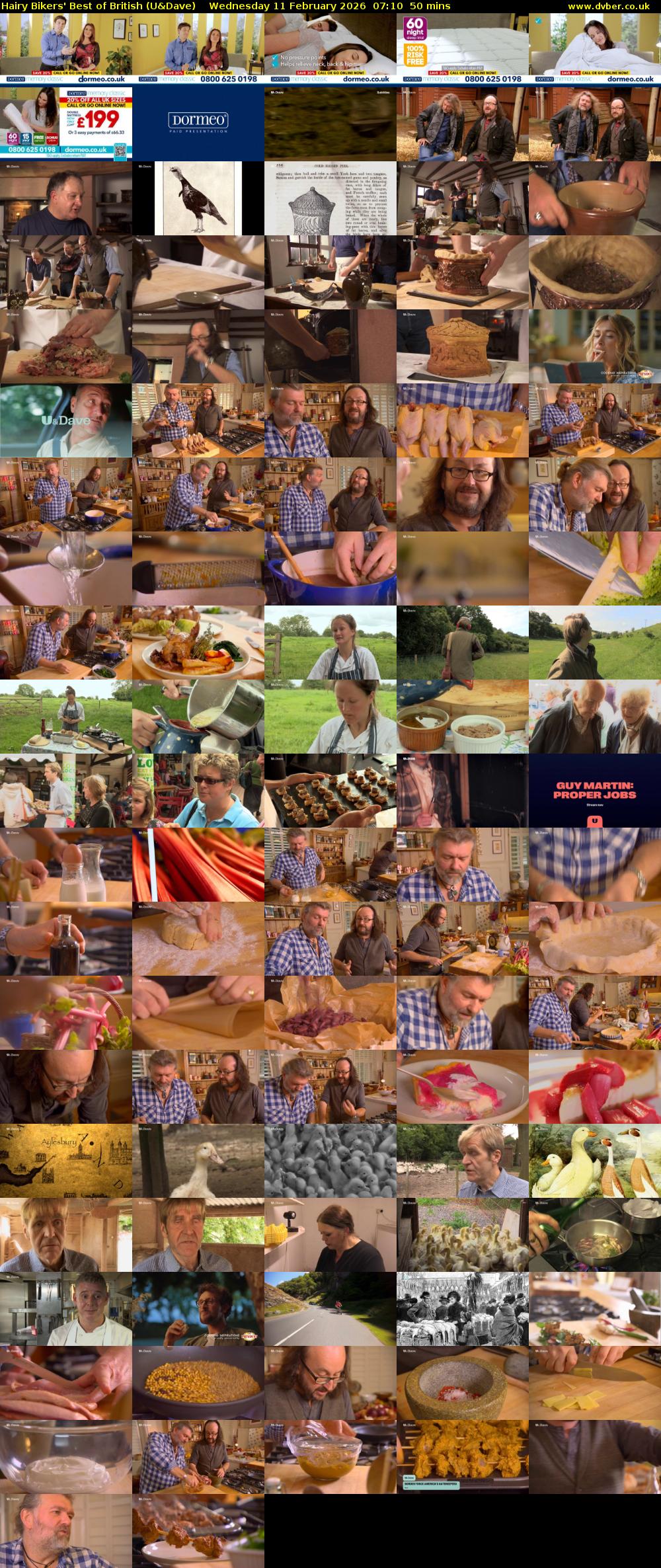 Hairy Bikers' Best of British (U&Dave) Wednesday 11 February 2026 07:10 - 08:00