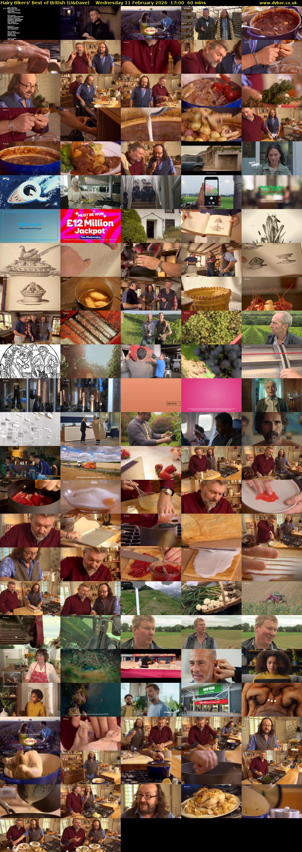 Hairy Bikers' Best of British (U&Dave) Wednesday 11 February 2026 17:00 - 18:00