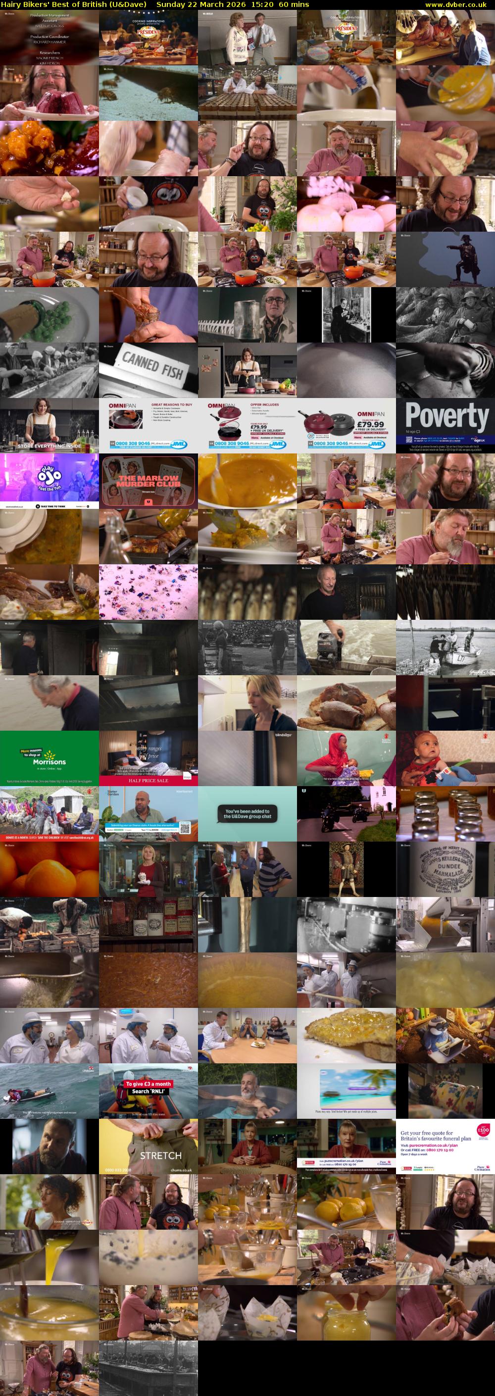 Hairy Bikers' Best of British (U&Dave) Sunday 22 March 2026 15:20 - 16:20