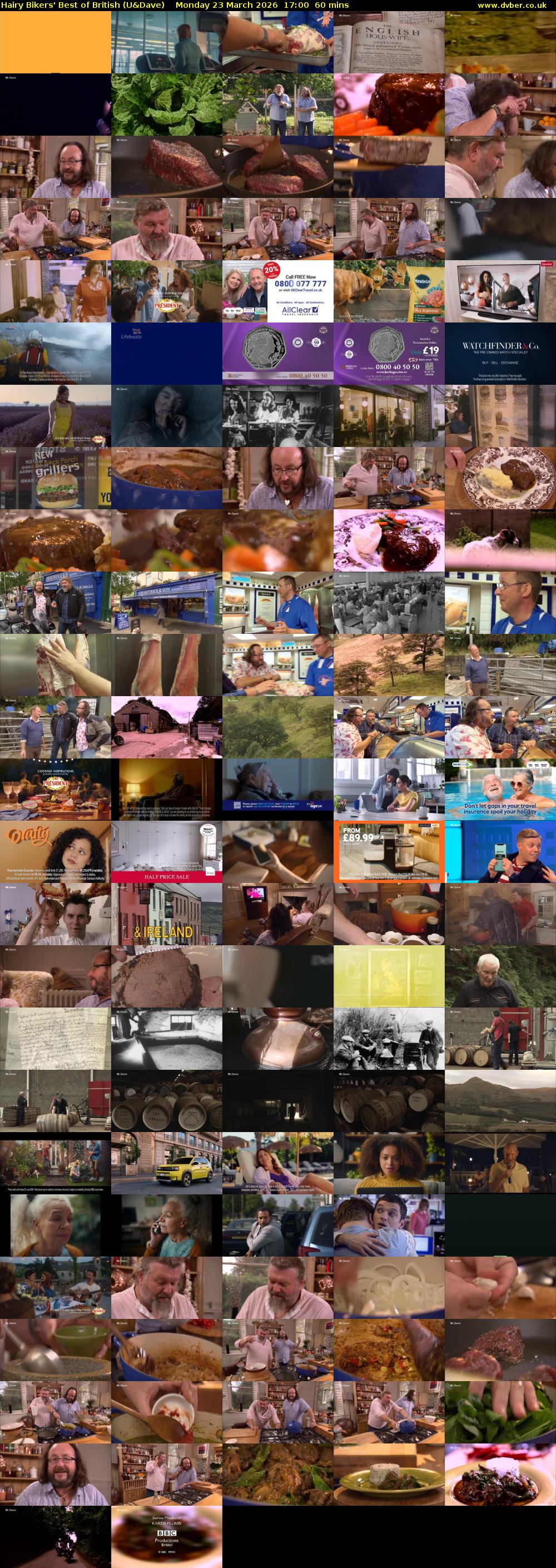 Hairy Bikers' Best of British (U&Dave) Monday 23 March 2026 17:00 - 18:00