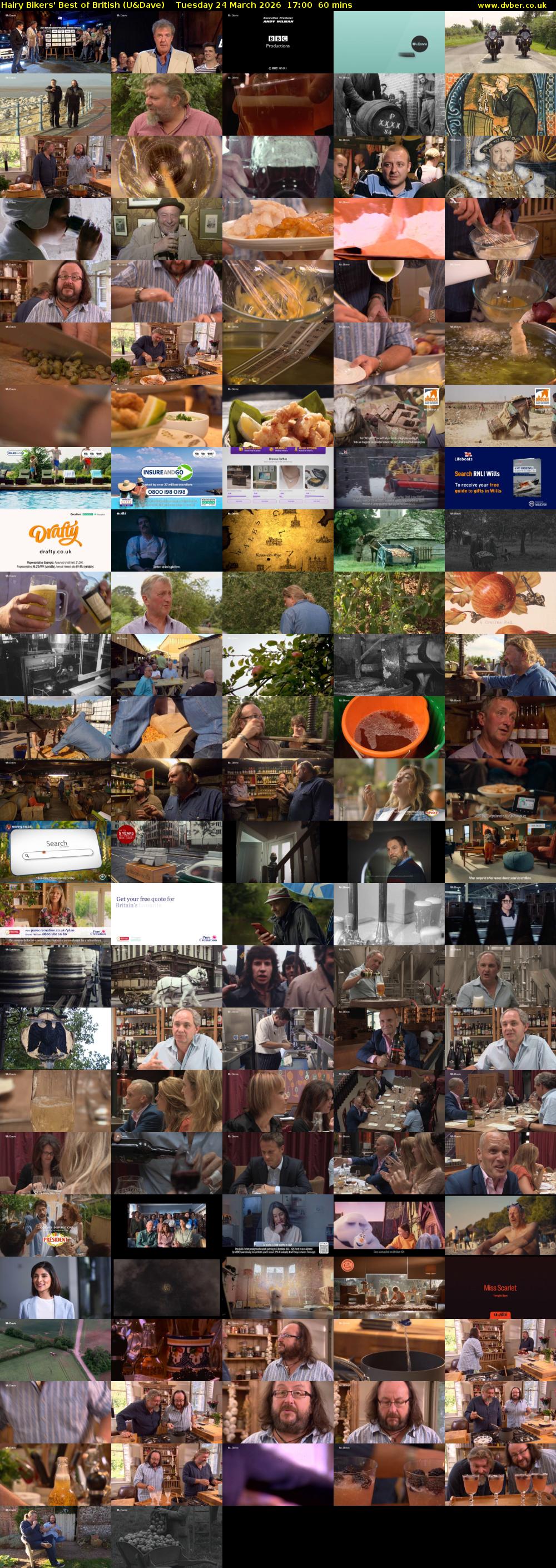 Hairy Bikers' Best of British (U&Dave) Tuesday 24 March 2026 17:00 - 18:00