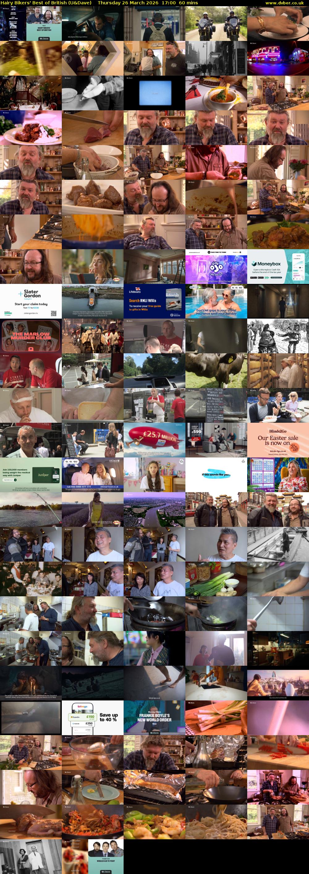 Hairy Bikers' Best of British (U&Dave) Thursday 26 March 2026 17:00 - 18:00