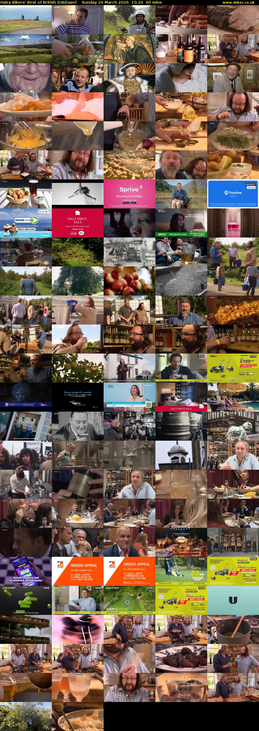 Hairy Bikers' Best of British (U&Dave) Sunday 29 March 2026 15:20 - 16:20