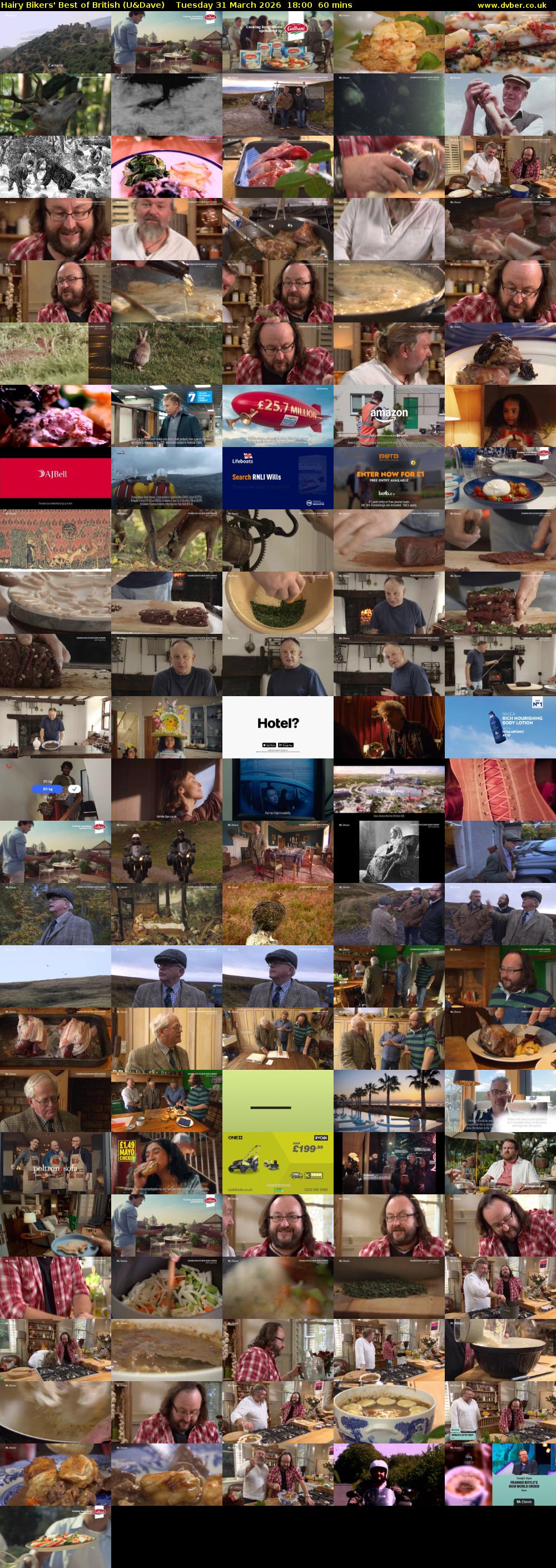 Hairy Bikers' Best of British (U&Dave) Tuesday 31 March 2026 18:00 - 19:00