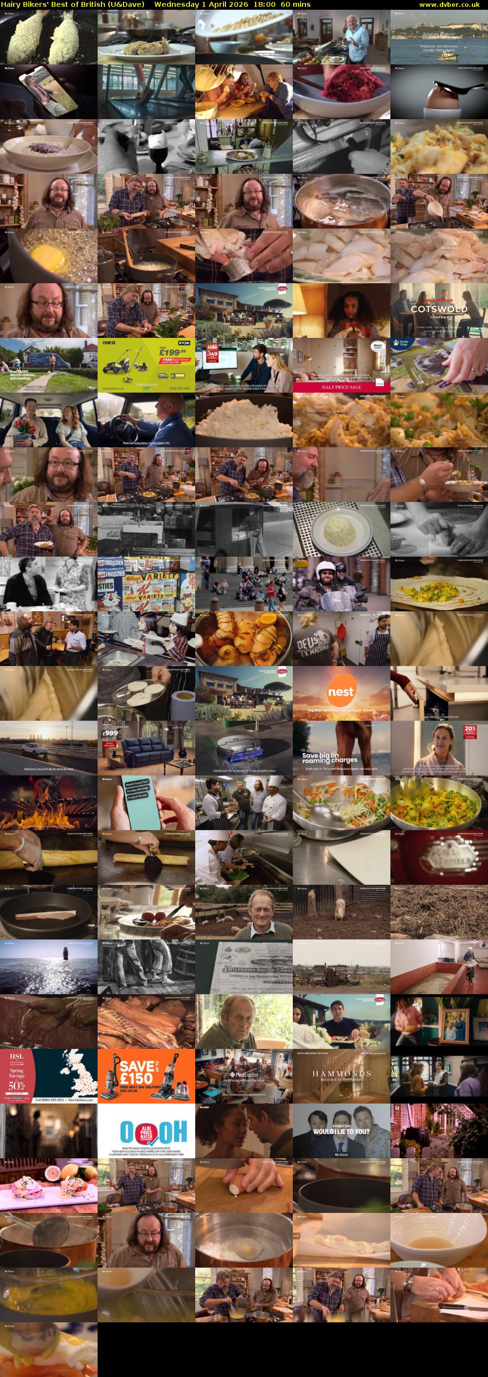 Hairy Bikers' Best of British (U&Dave) Wednesday 1 April 2026 18:00 - 19:00