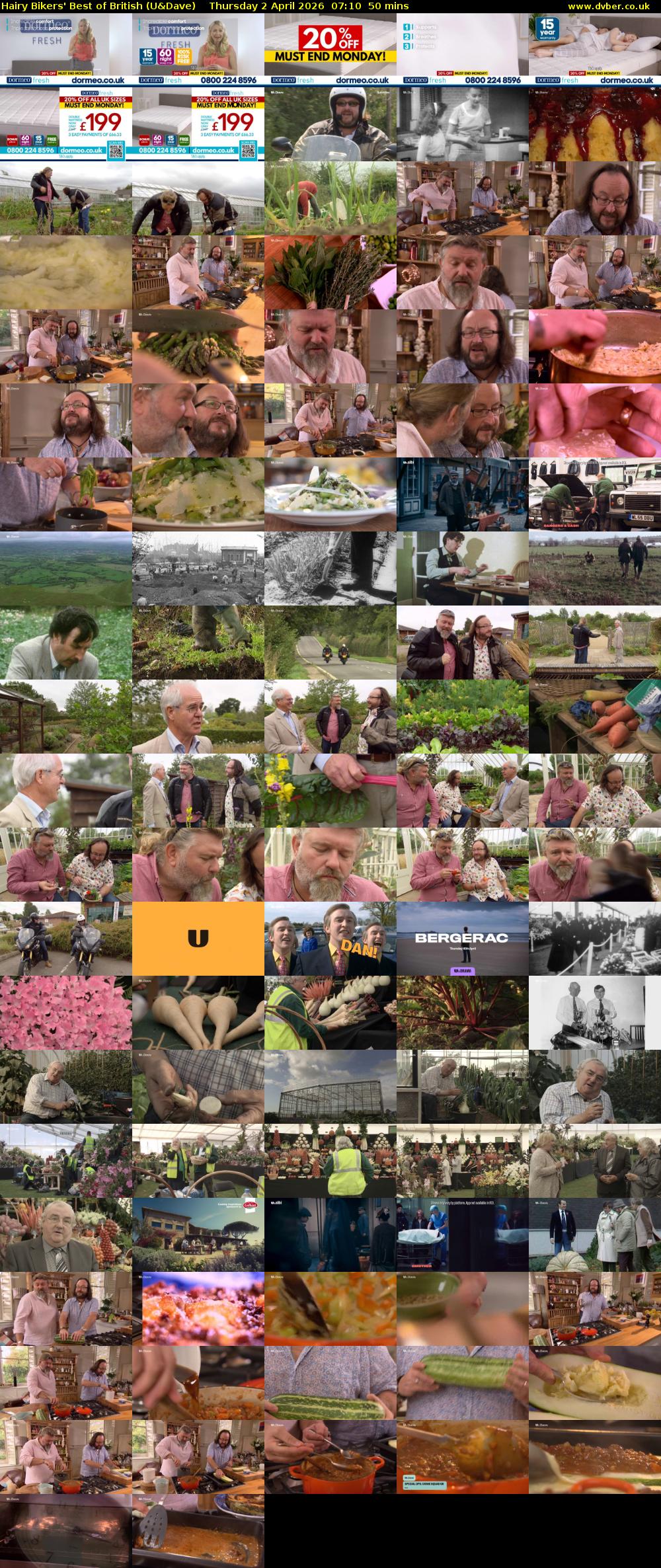 Hairy Bikers' Best of British (U&Dave) Thursday 2 April 2026 07:10 - 08:00