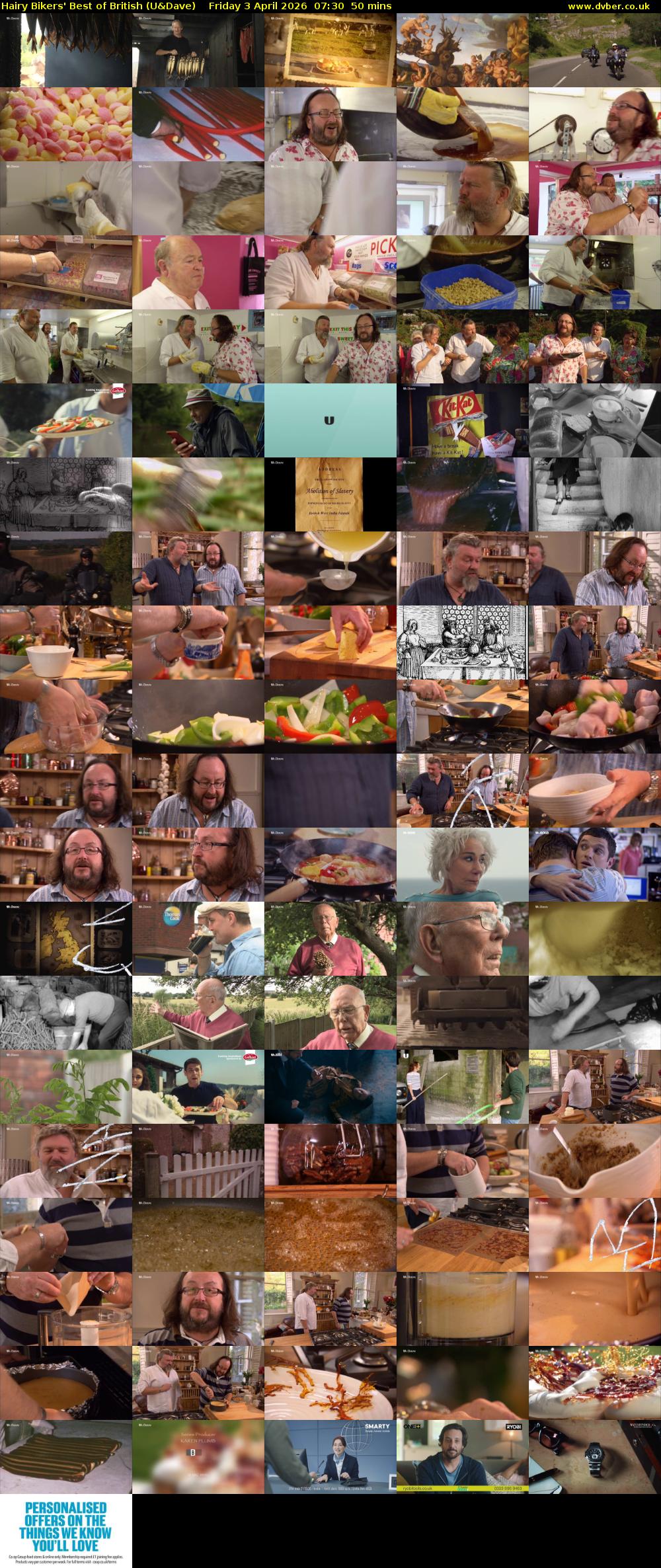 Hairy Bikers' Best of British (U&Dave) Friday 3 April 2026 07:30 - 08:20