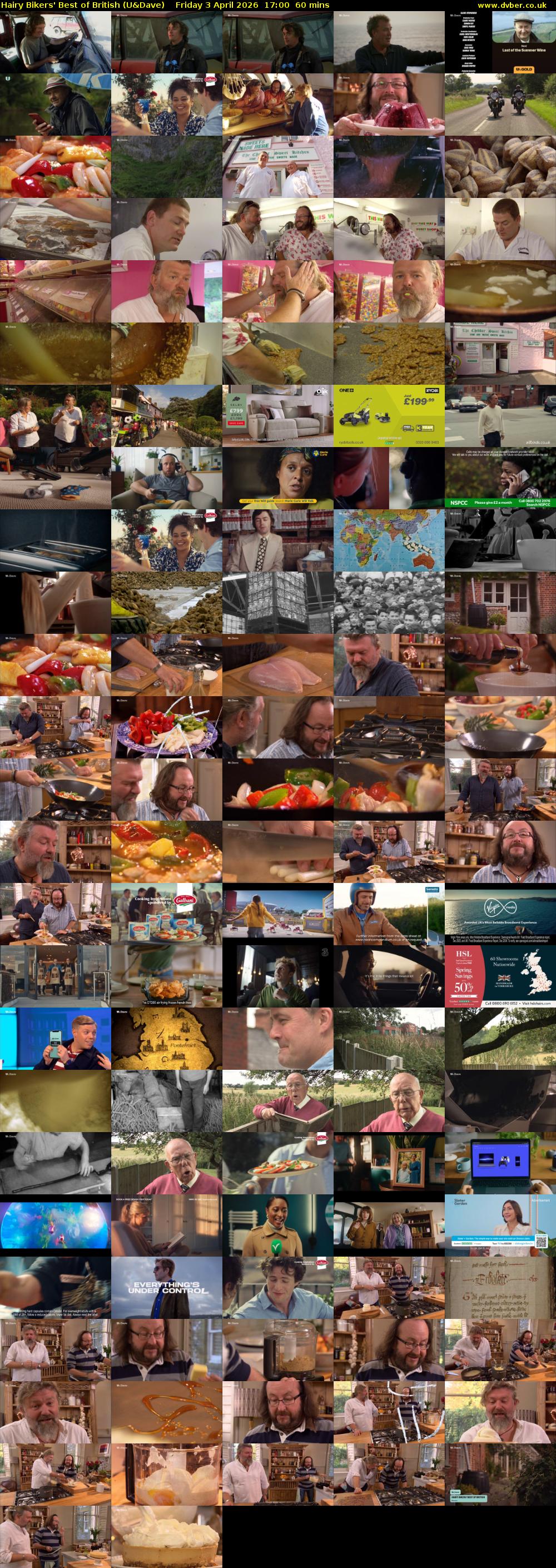 Hairy Bikers' Best of British (U&Dave) Friday 3 April 2026 17:00 - 18:00