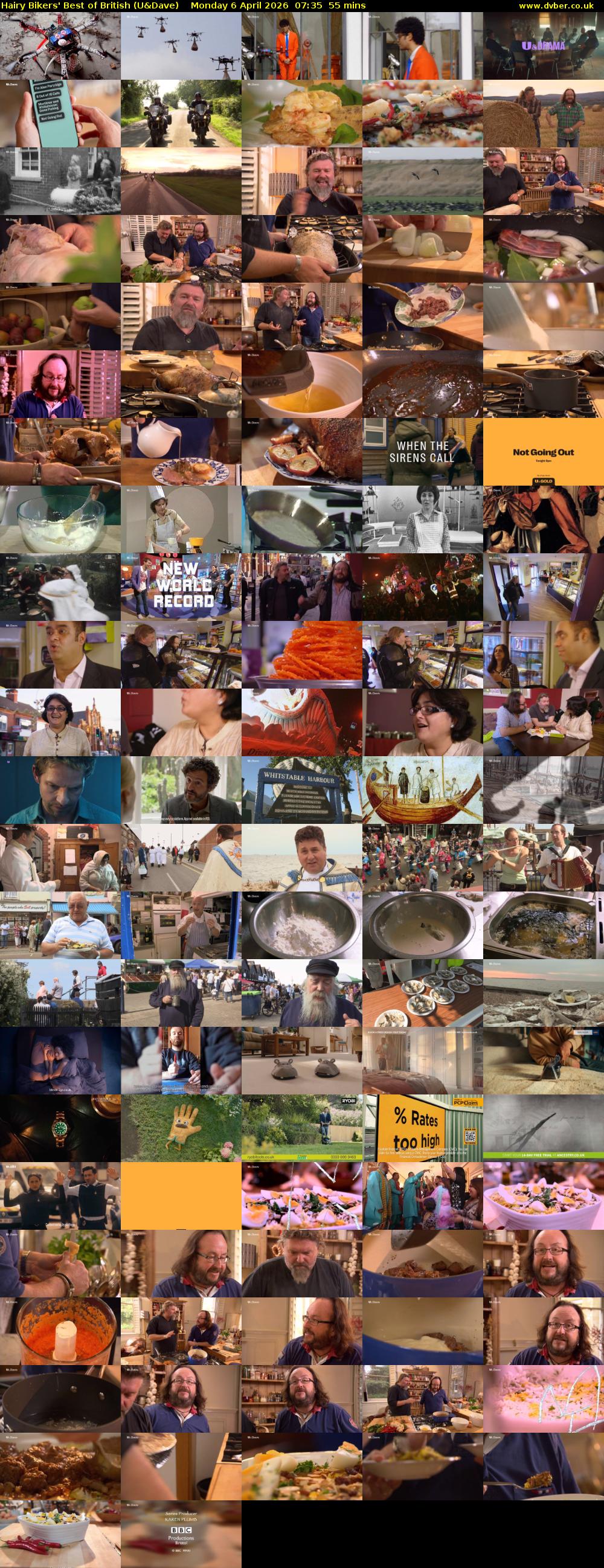 Hairy Bikers' Best of British (U&Dave) Monday 6 April 2026 07:35 - 08:30