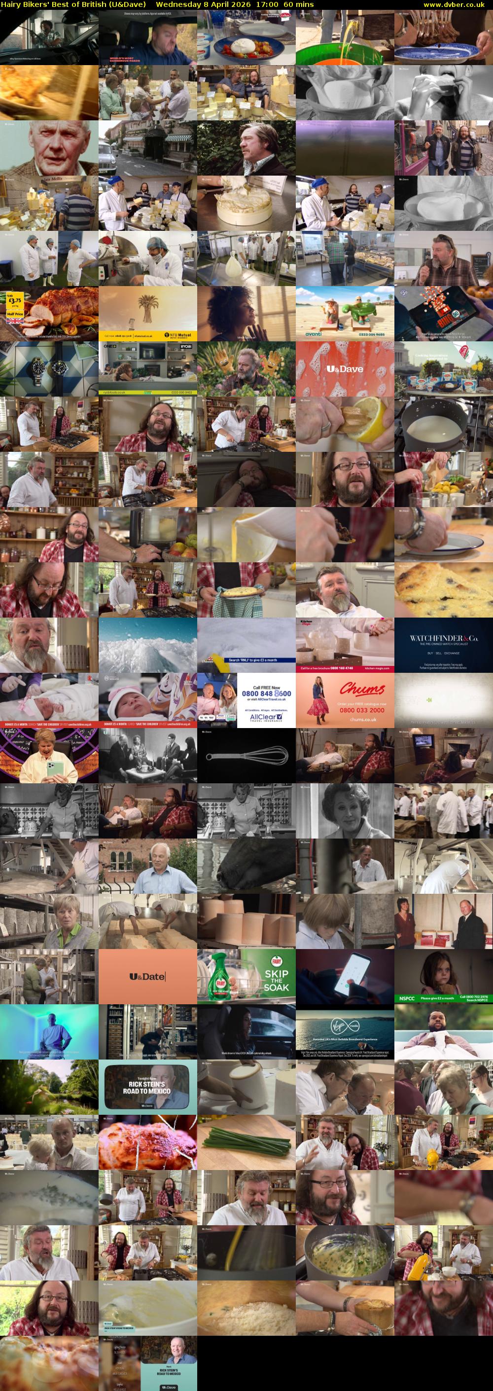 Hairy Bikers' Best of British (U&Dave) Wednesday 8 April 2026 17:00 - 18:00