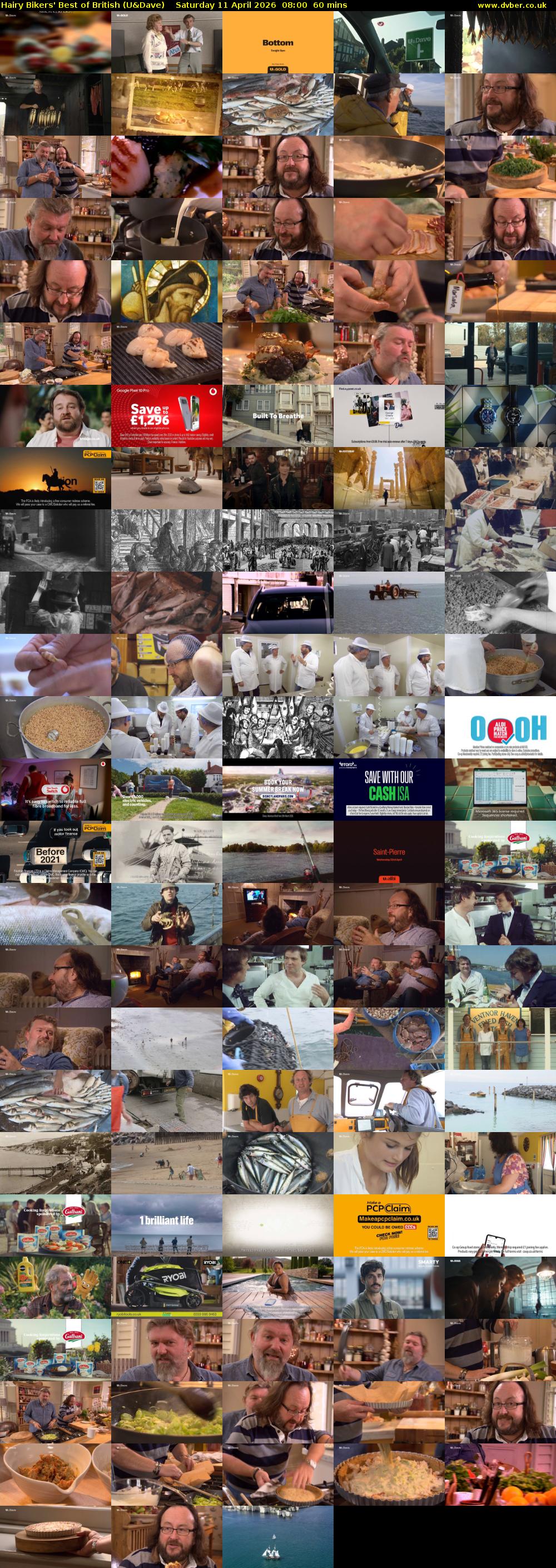 Hairy Bikers' Best of British (U&Dave) Saturday 11 April 2026 08:00 - 09:00