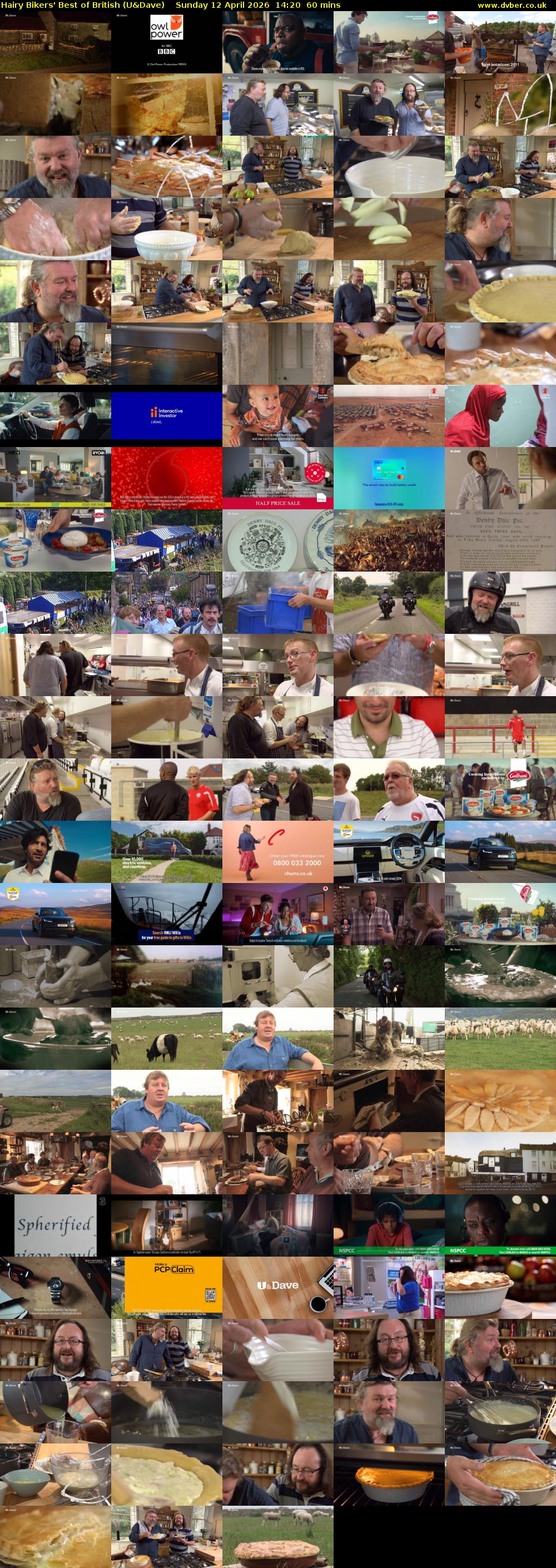 Hairy Bikers' Best of British (U&Dave) Sunday 12 April 2026 14:20 - 15:20