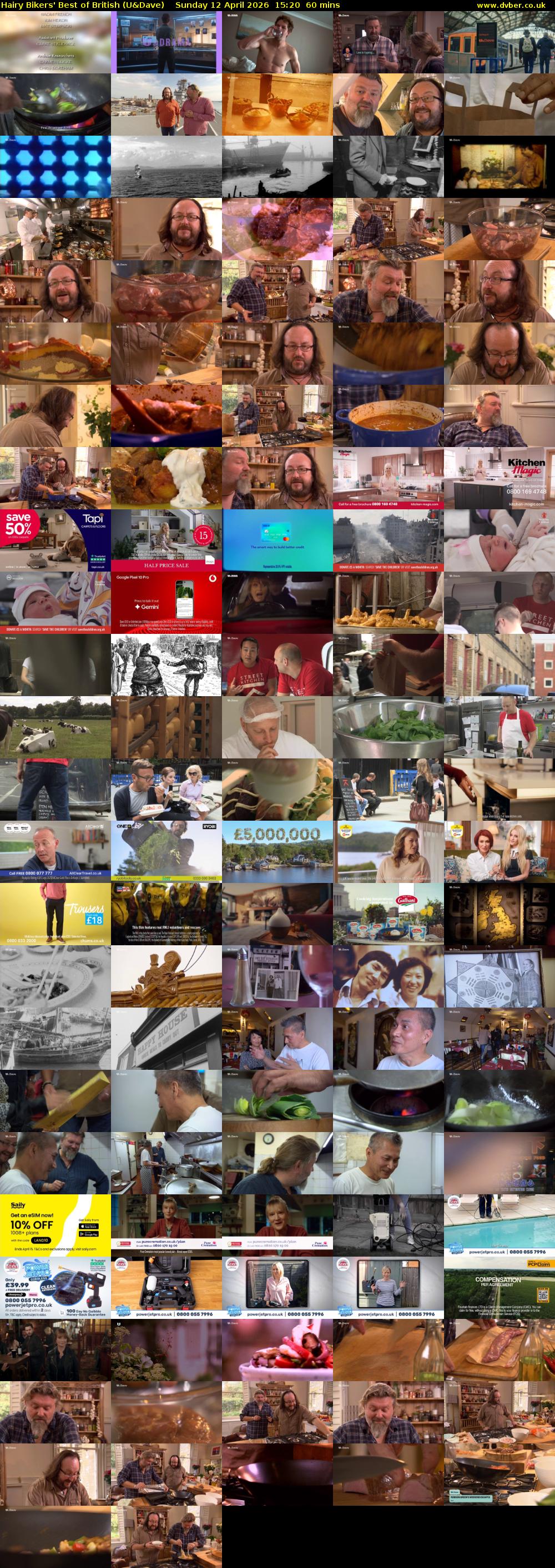 Hairy Bikers' Best of British (U&Dave) Sunday 12 April 2026 15:20 - 16:20