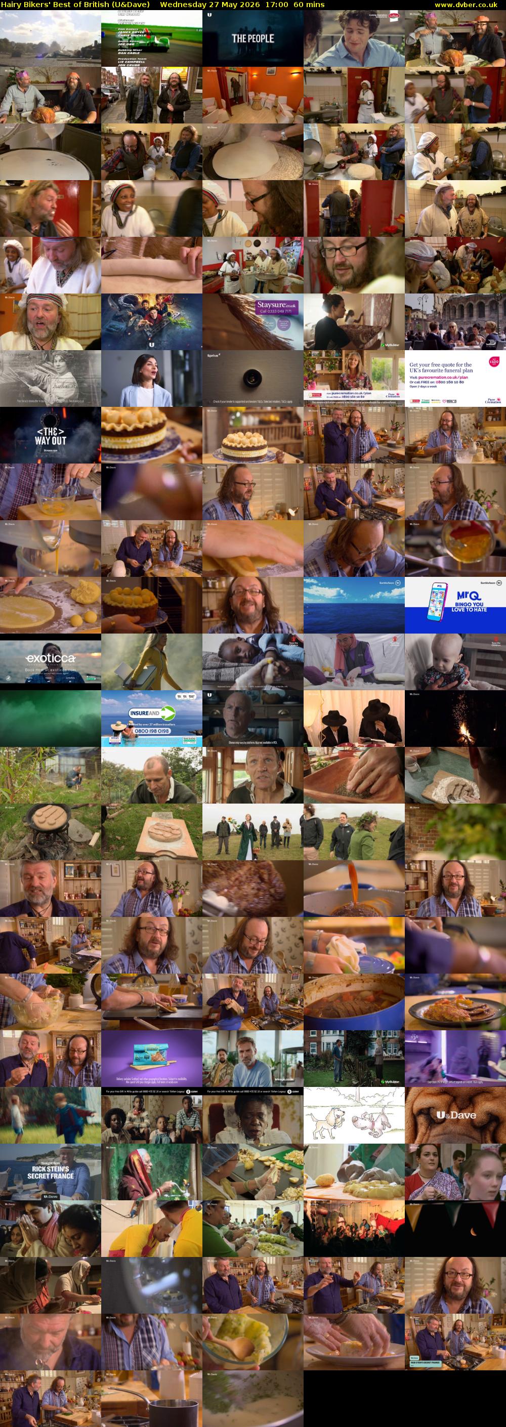 Hairy Bikers' Best of British (U&Dave) Wednesday 27 May 2026 17:00 - 18:00