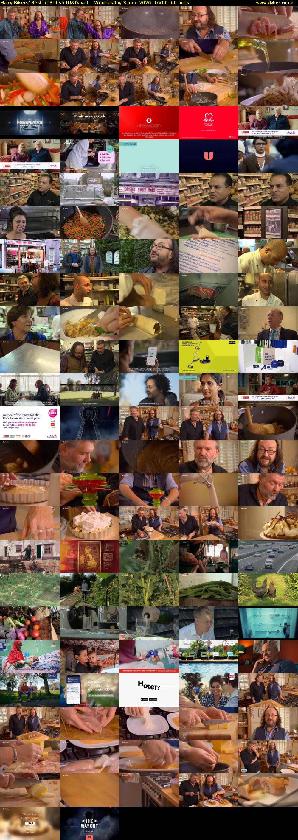 Hairy Bikers' Best of British (U&Dave) Wednesday 3 June 2026 16:00 - 17:00