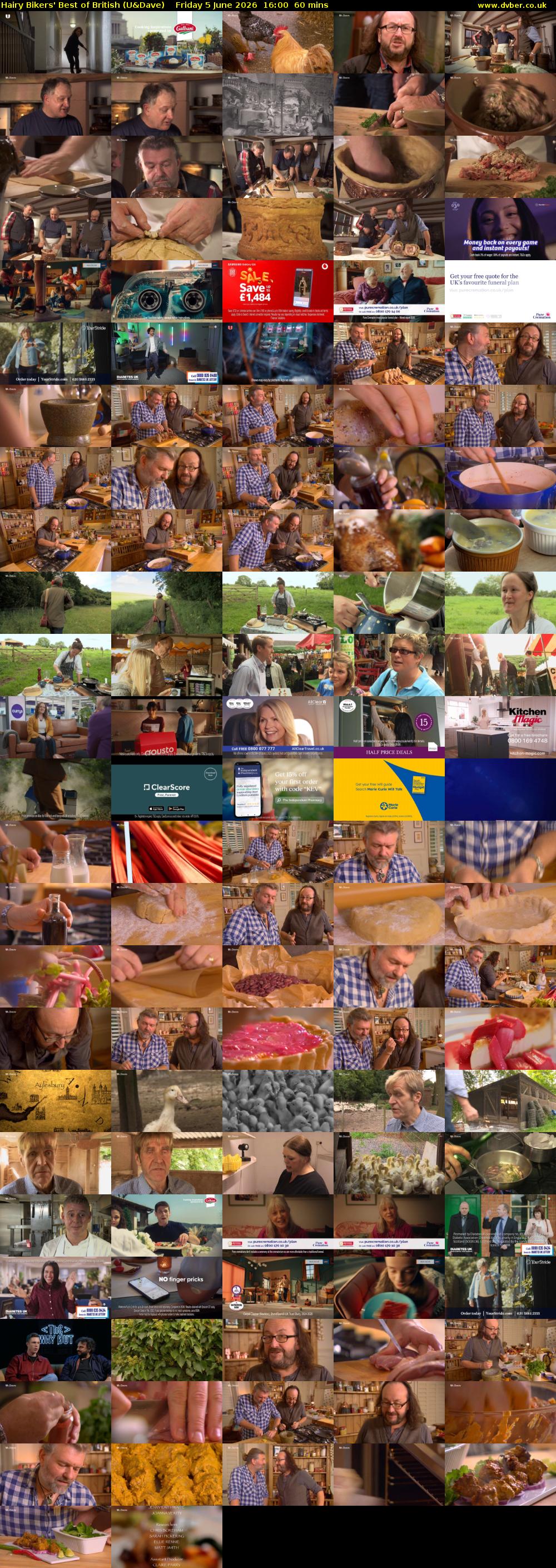 Hairy Bikers' Best of British (U&Dave) Friday 5 June 2026 16:00 - 17:00