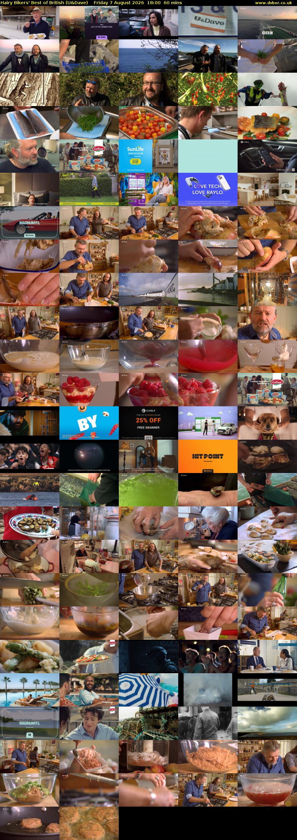 Hairy Bikers' Best of British (U&Dave) Friday 7 August 2026 18:00 - 19:00