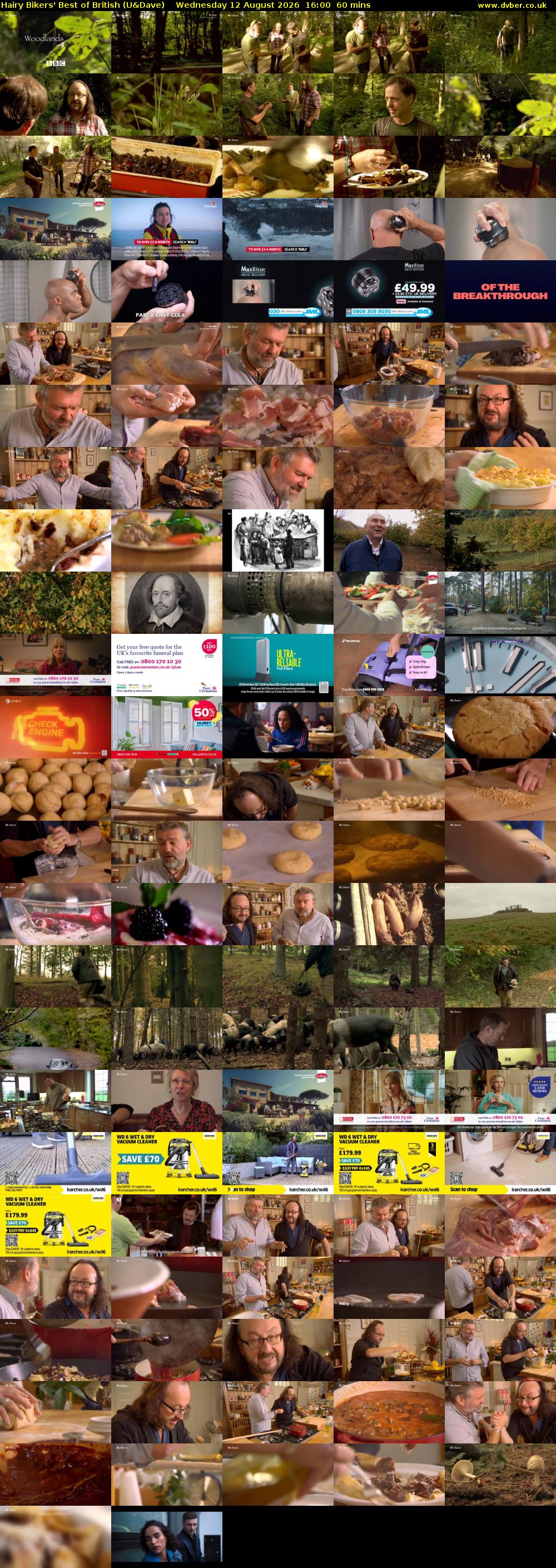 Hairy Bikers' Best of British (U&Dave) Wednesday 12 August 2026 16:00 - 17:00