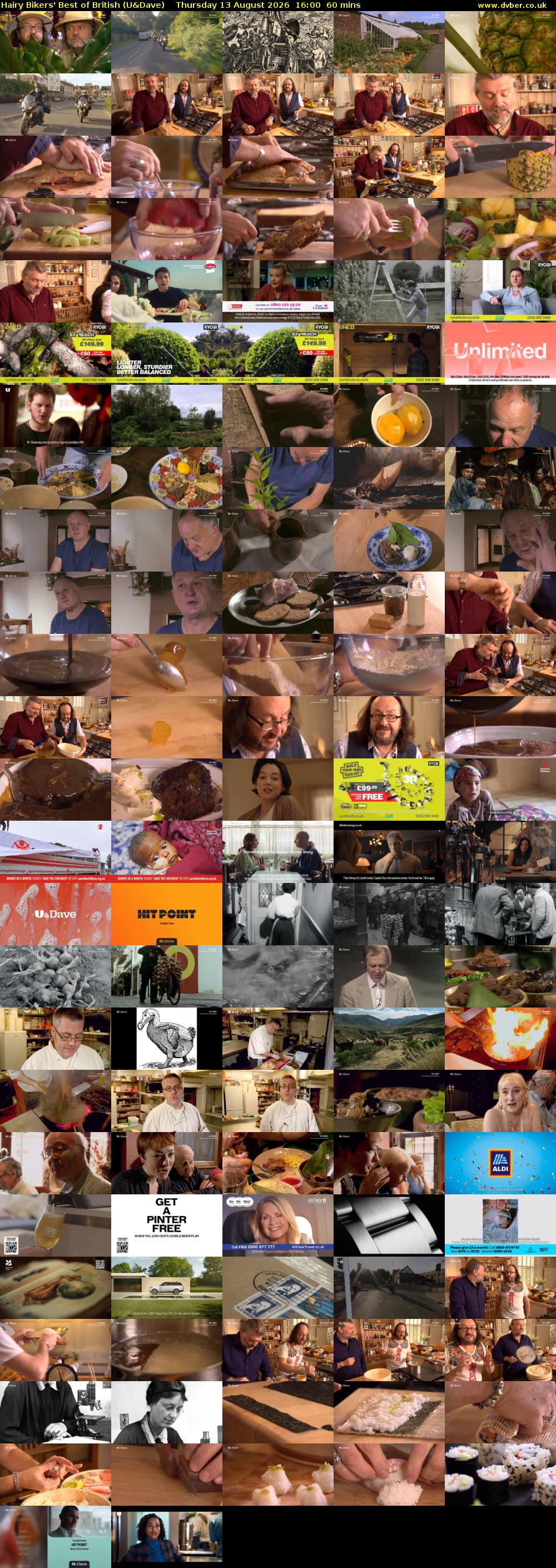 Hairy Bikers' Best of British (U&Dave) Thursday 13 August 2026 16:00 - 17:00