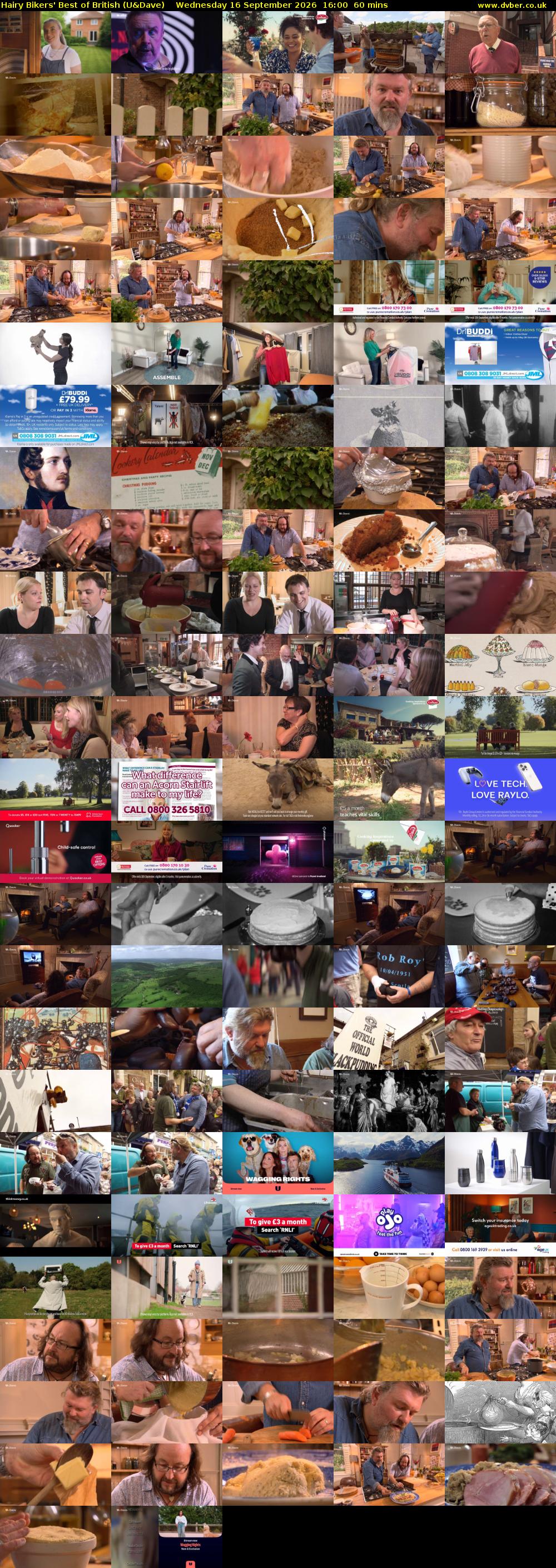 Hairy Bikers' Best of British (U&Dave) Wednesday 16 September 2026 16:00 - 17:00