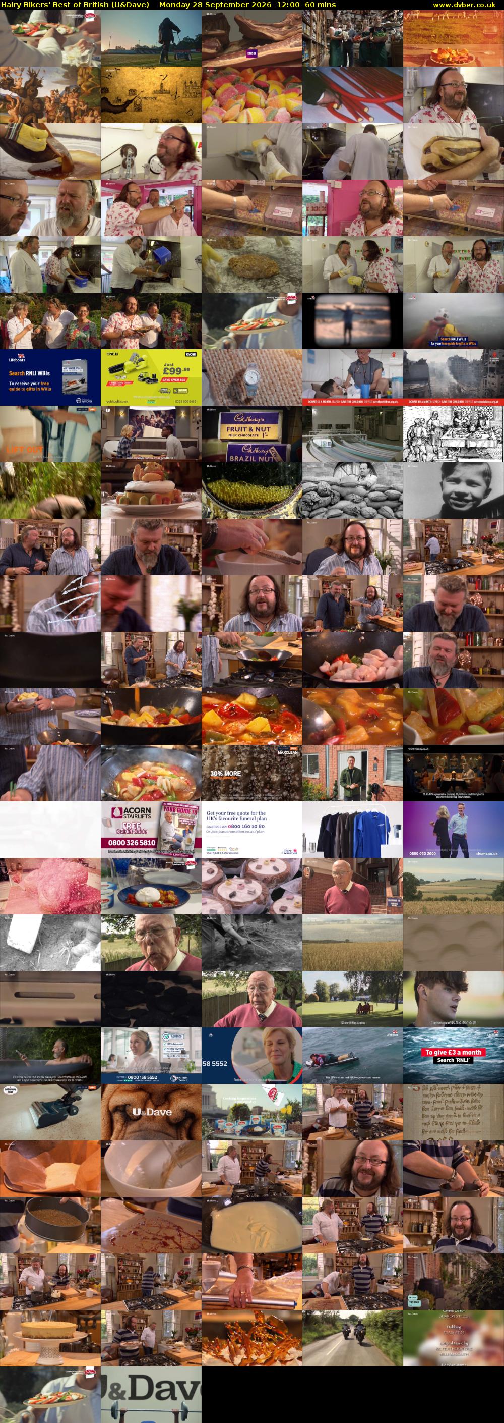 Hairy Bikers' Best of British (U&Dave) Monday 28 September 2026 12:00 - 13:00